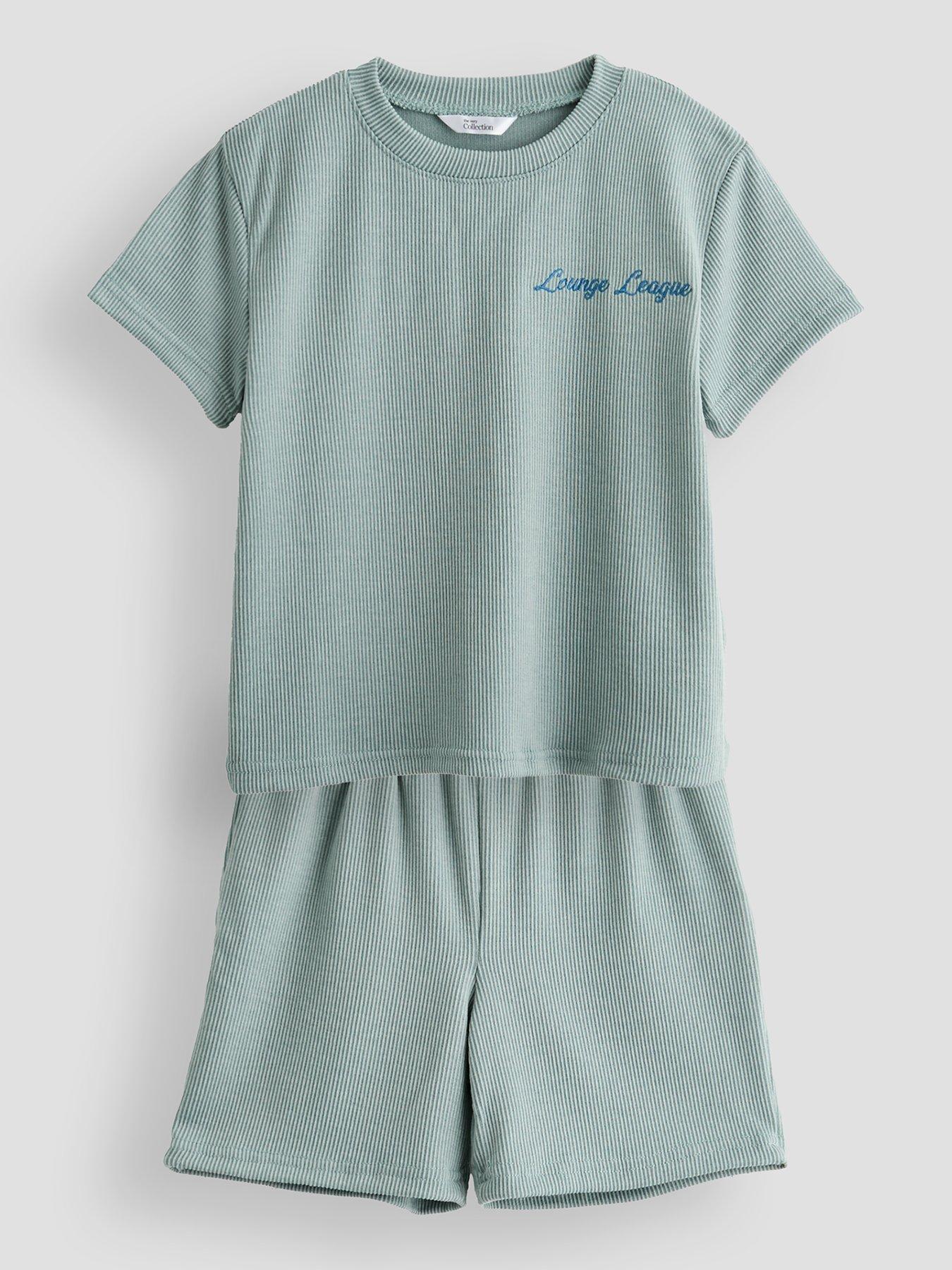 Image 3 of 6 of The Very Collection Boys 2 Pack Lounge Stripe Pyjamas