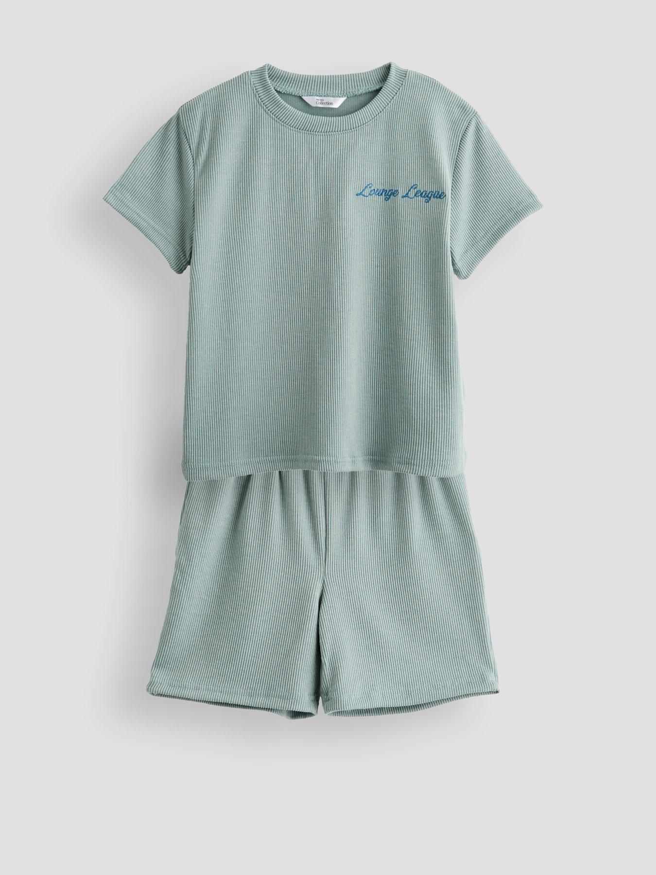 Image 6 of 6 of The Very Collection Boys 2 Pack Lounge Stripe Pyjamas