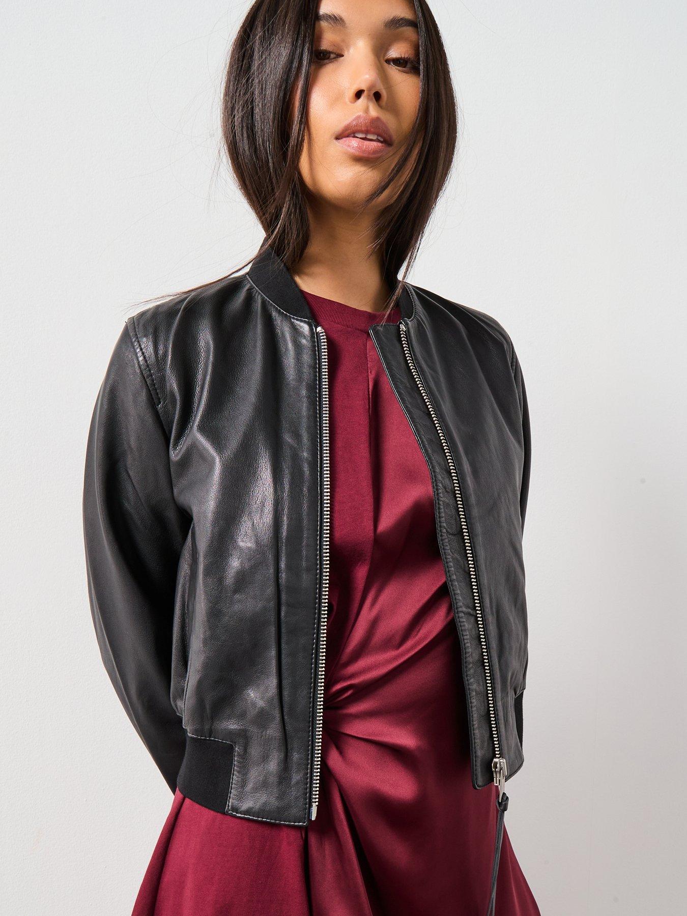 allsaints-orten-leather-bomber-jacket-blackfront