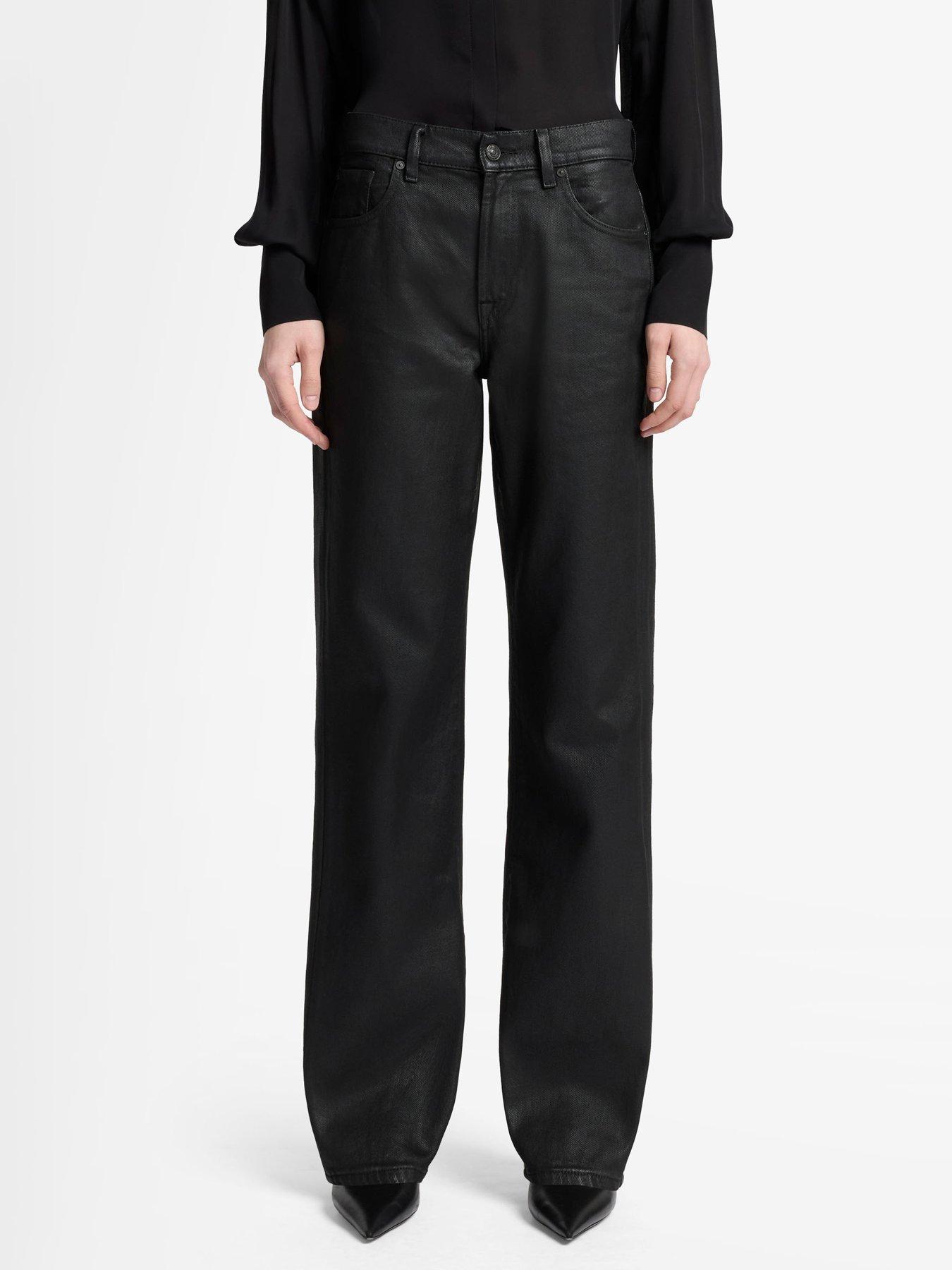 7-for-all-mankind-coated-comfort-tess-trouser-blackfront