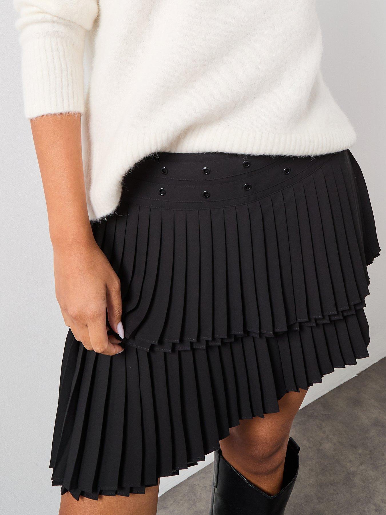 Image 4 of 6 of AllSaints Oona Skirt - Black