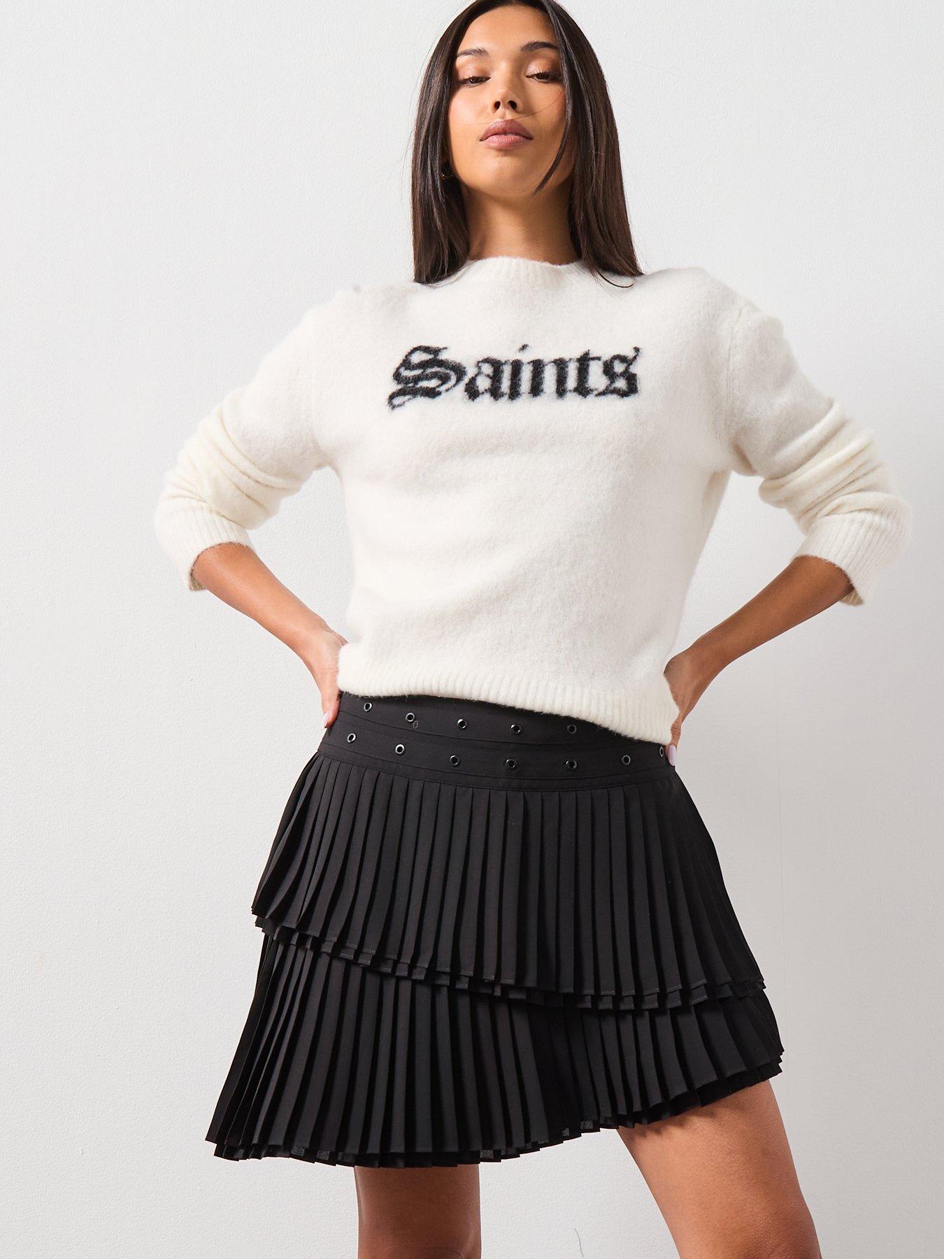 Image 5 of 6 of AllSaints Oona Skirt - Black