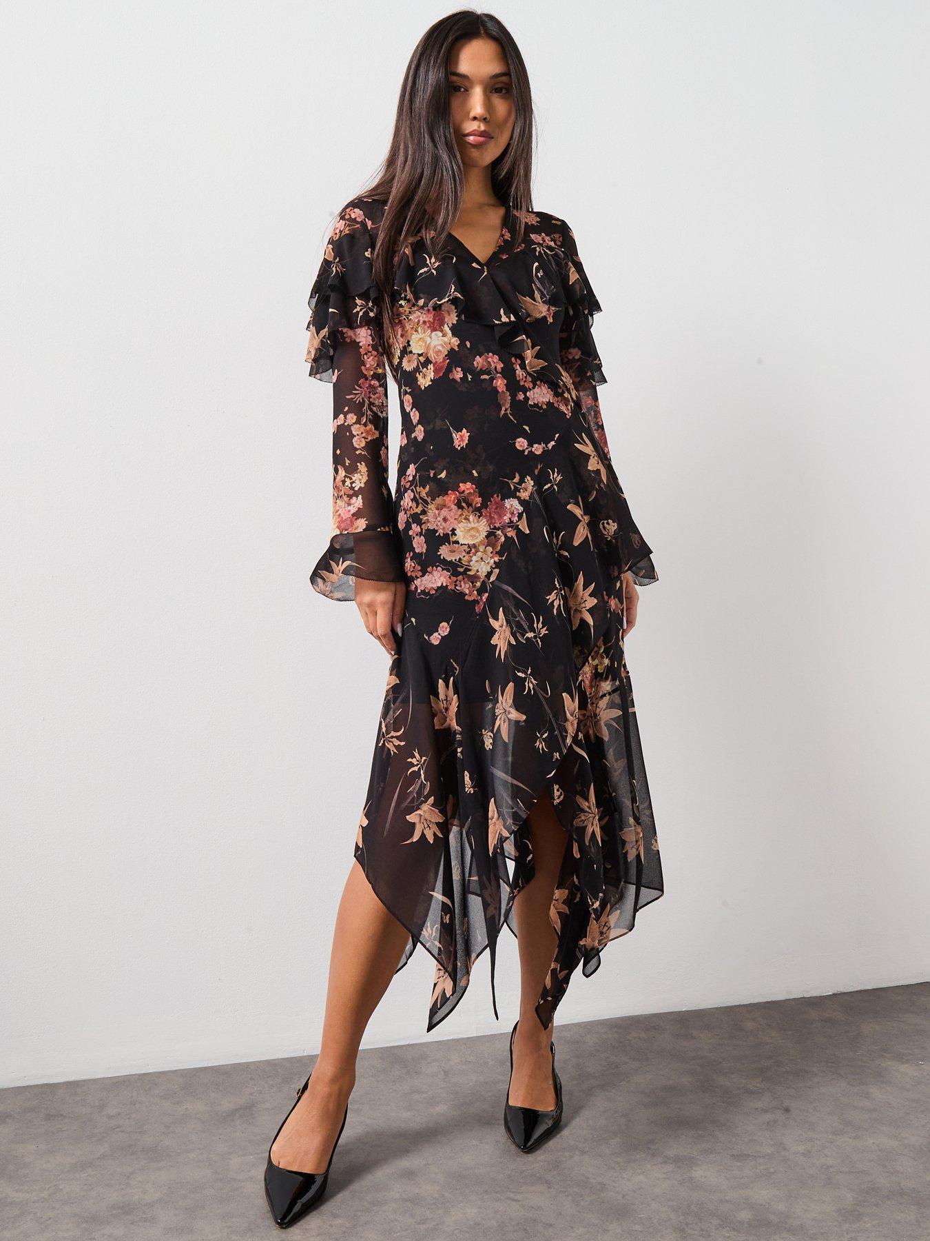 AllSaints Fresca Dress - Dark Brown