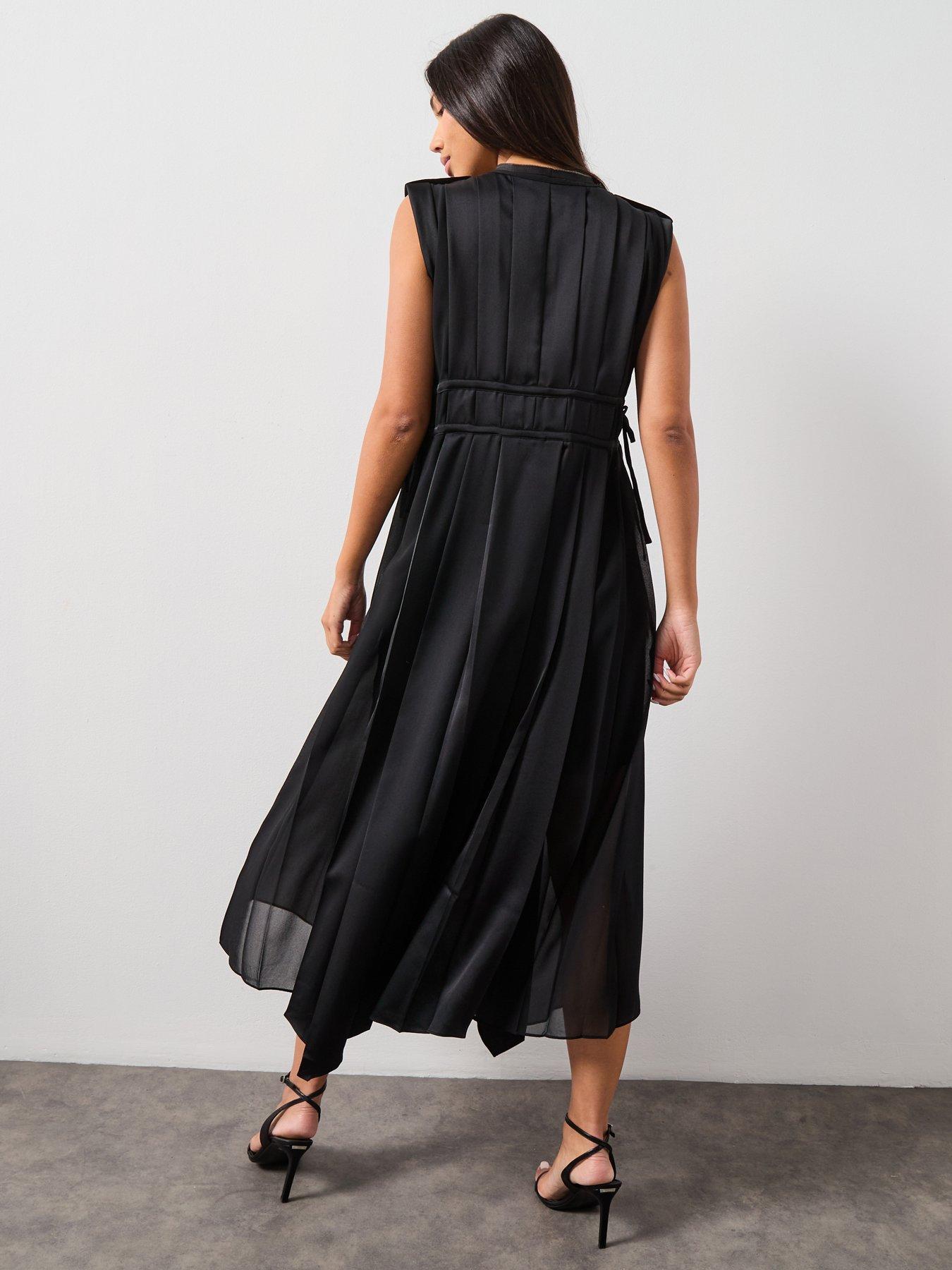 Image 2 of 6 of AllSaints Amala Dress - Black