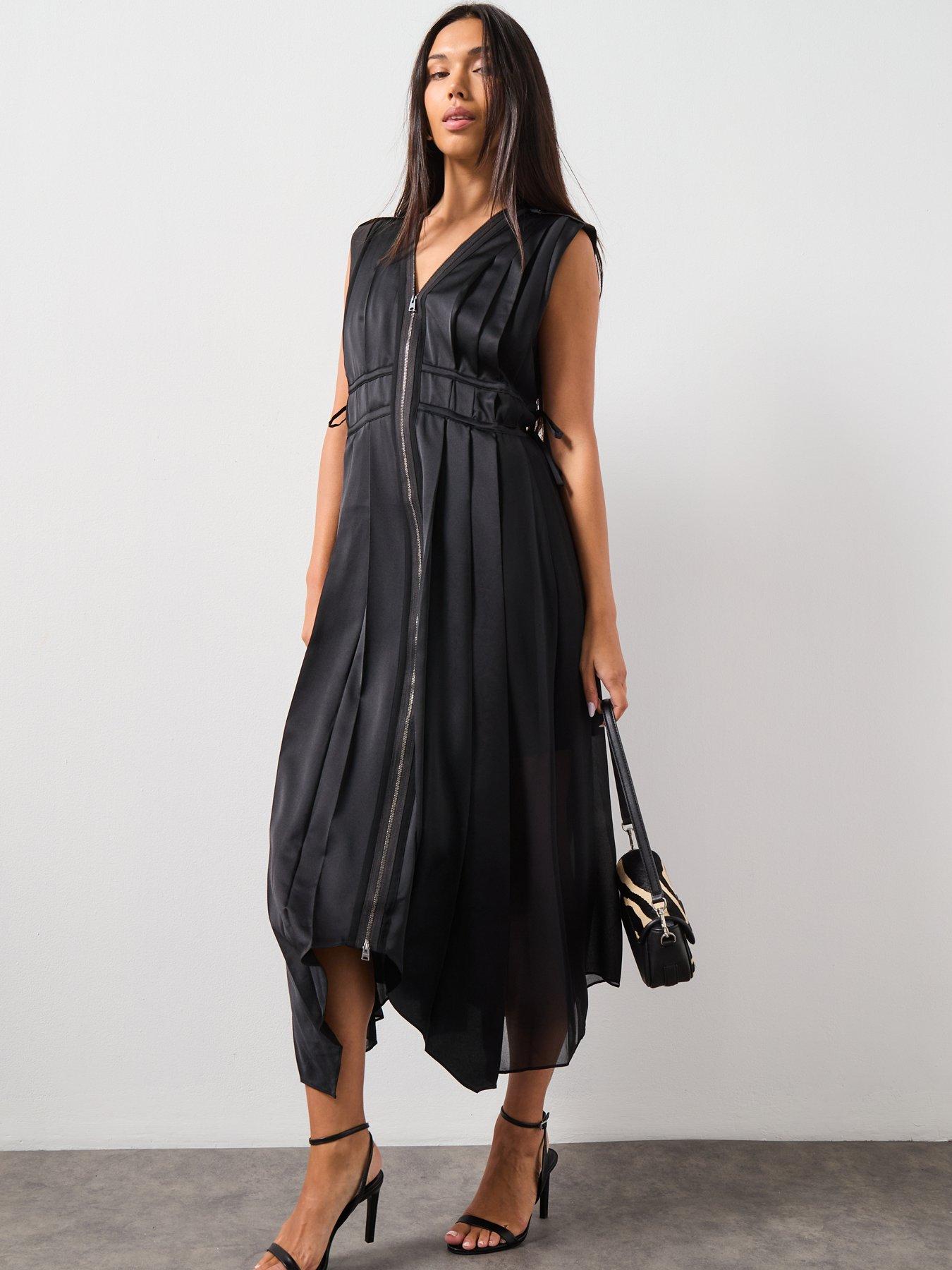 Image 3 of 6 of AllSaints Amala Dress - Black