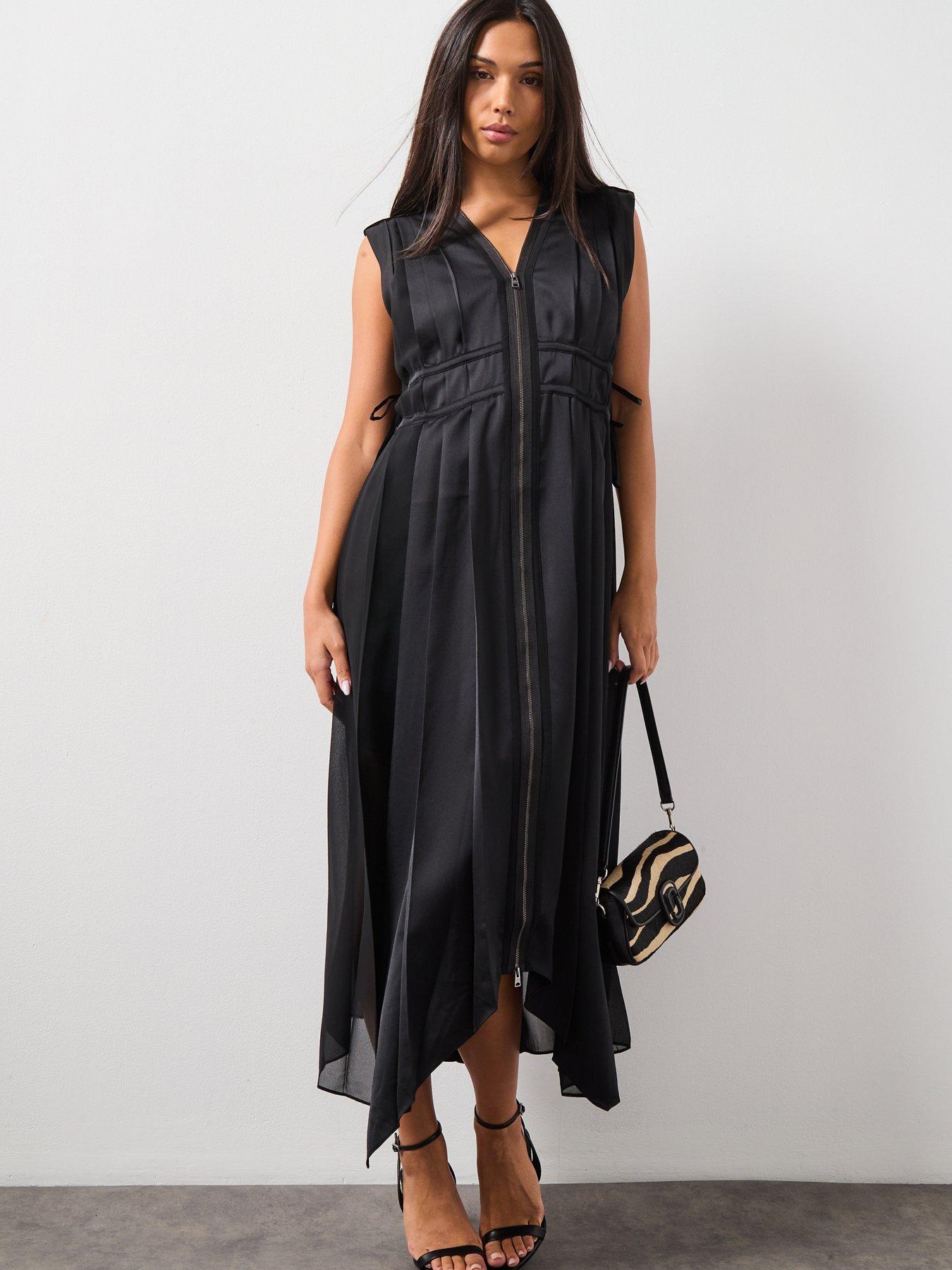 Image 5 of 6 of AllSaints Amala Dress - Black