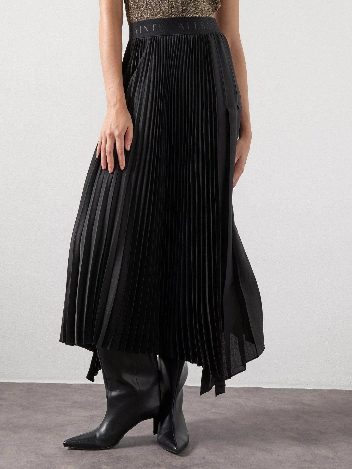 Image 1 of 6 of AllSaints Jax Skirt - Black