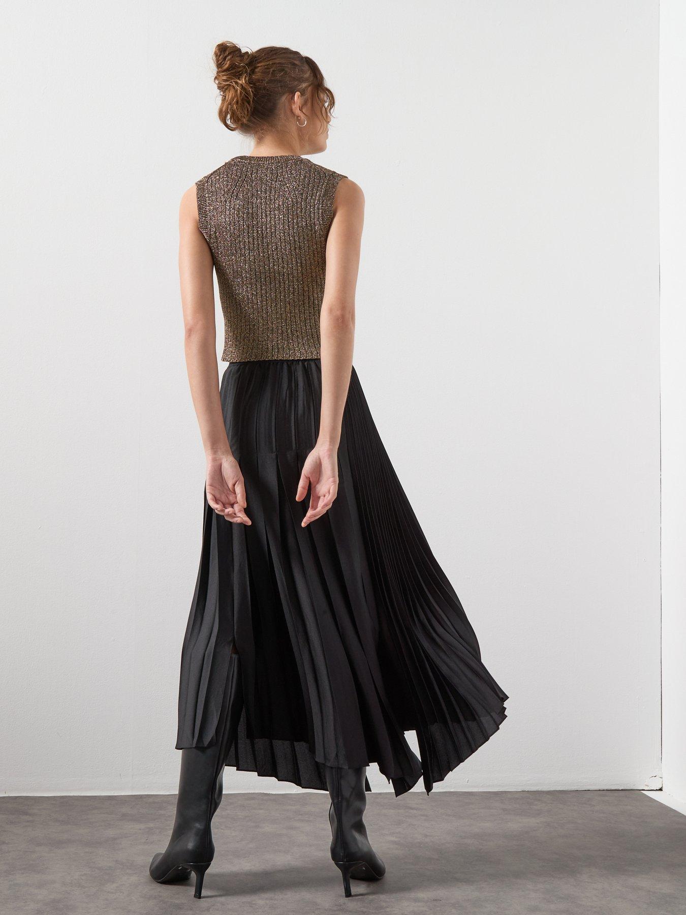 Image 2 of 6 of AllSaints Jax Skirt - Black