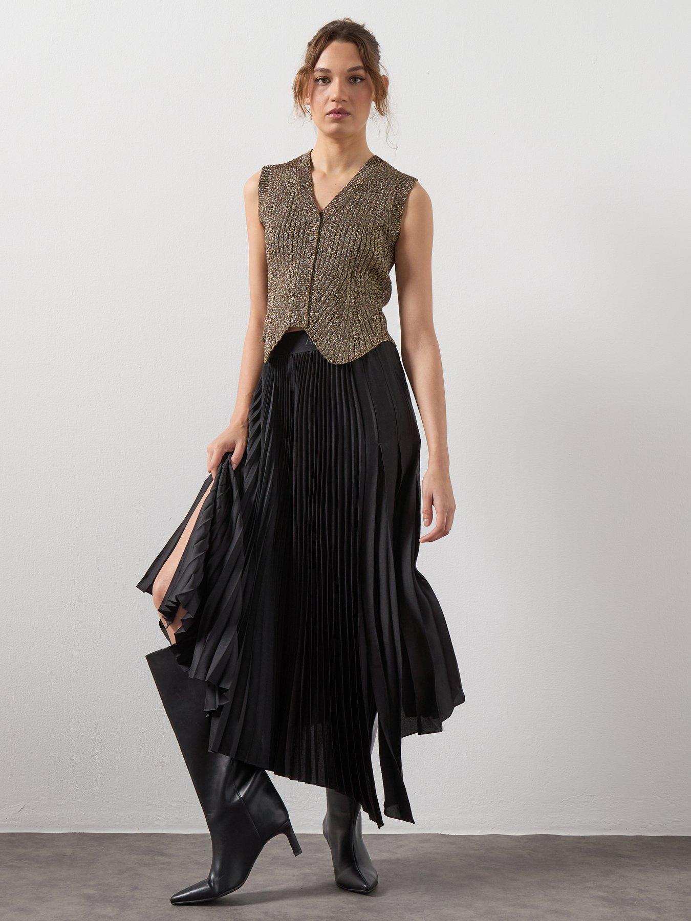 Image 3 of 6 of AllSaints Jax Skirt - Black