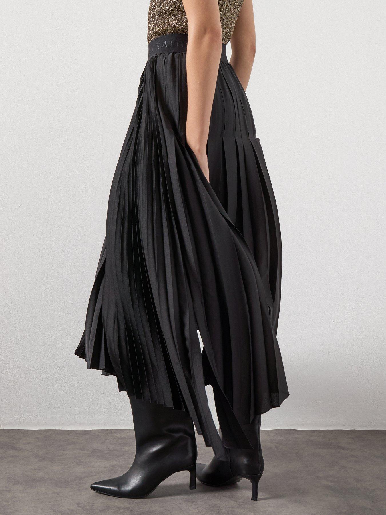 Image 4 of 6 of AllSaints Jax Skirt - Black