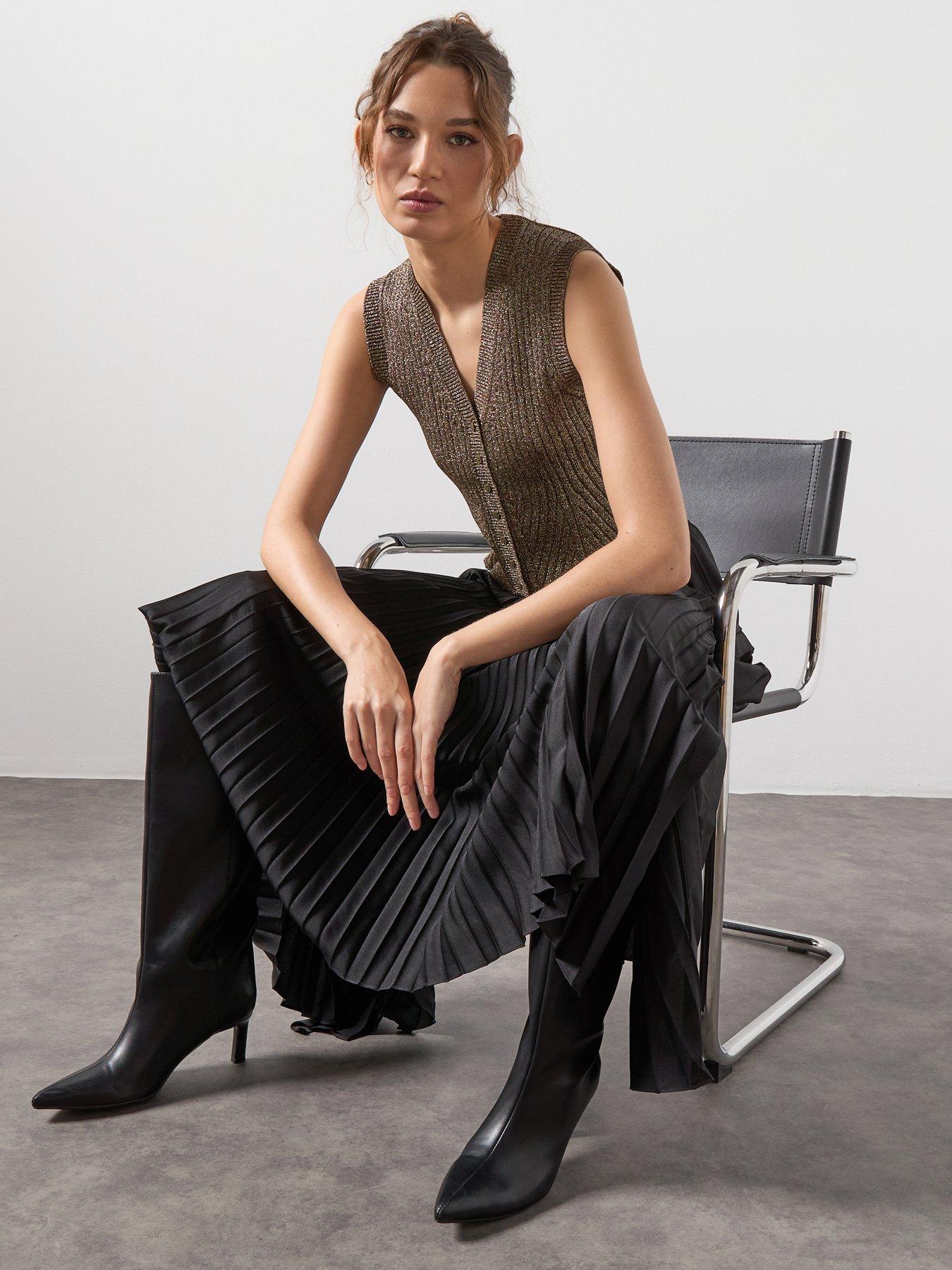 Image 6 of 6 of AllSaints Jax Skirt - Black