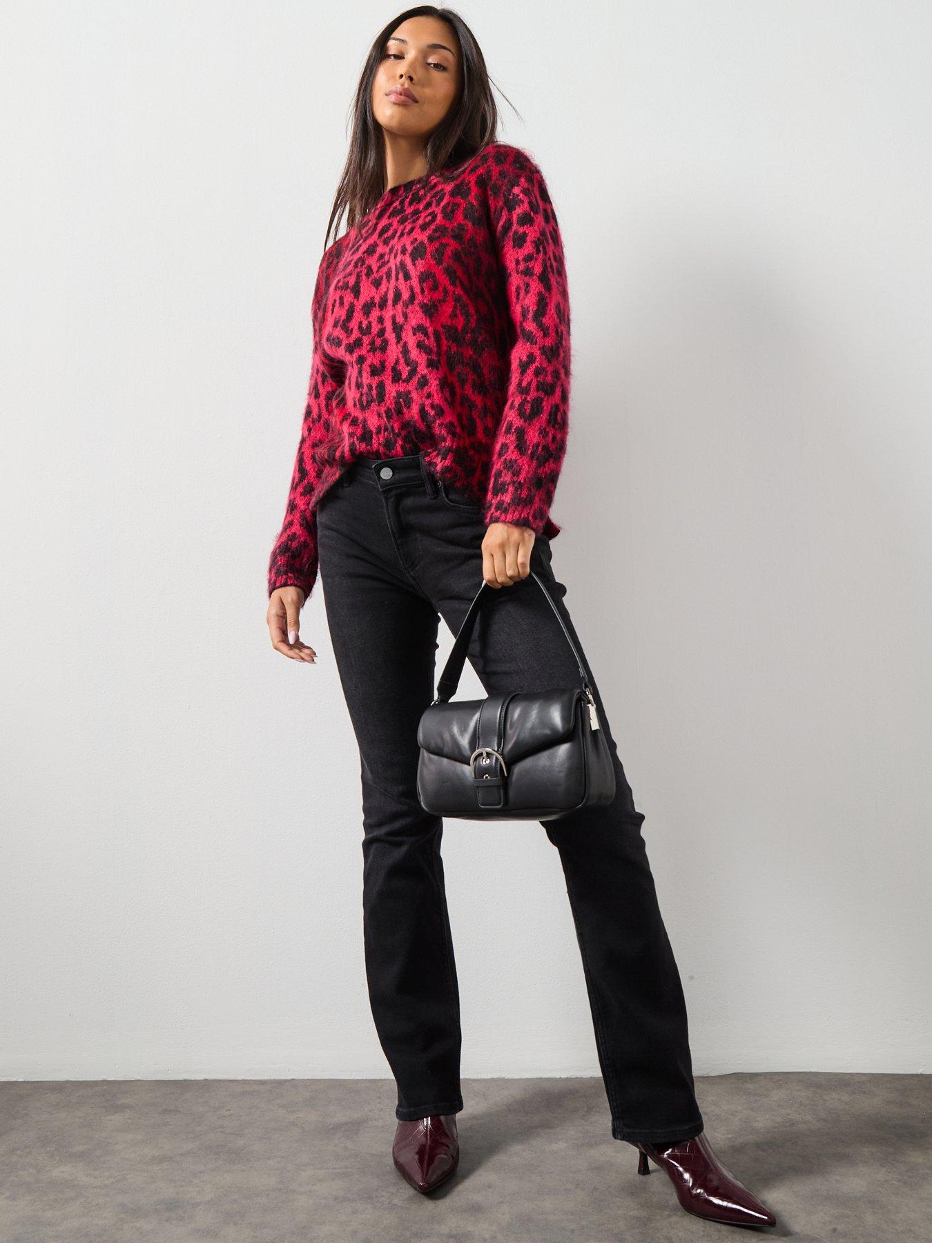 Image 5 of 6 of AllSaints Lex Jumper - Dark Red