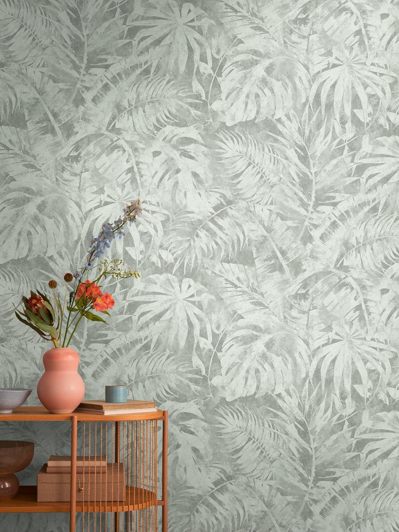 CosmoLiving by Cosmopolitan Palma Green Digital Mural Non Woven