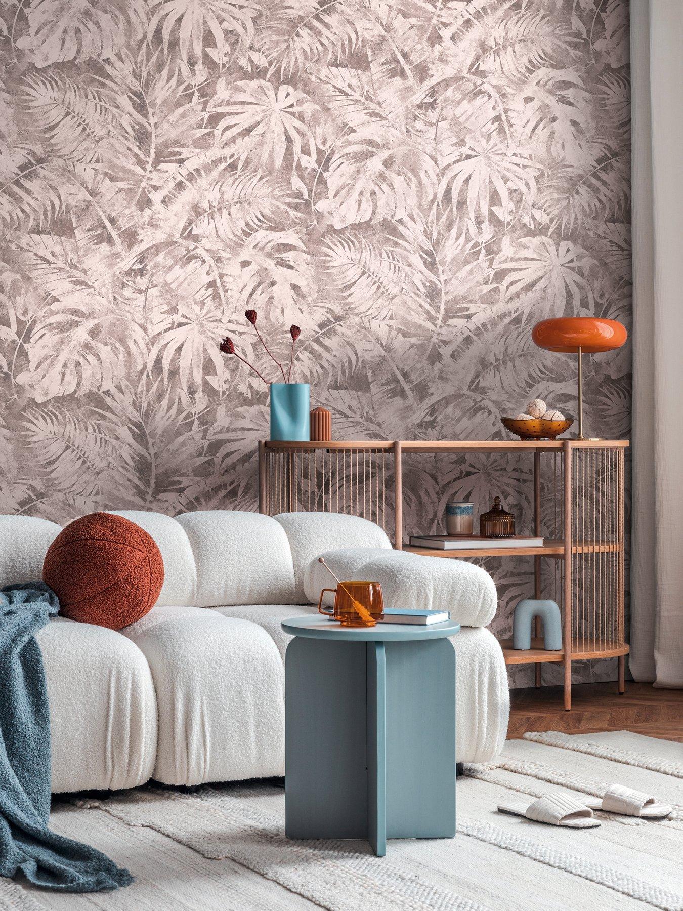 CosmoLiving by Cosmopolitan Palma Pink Digital Mural Non Woven