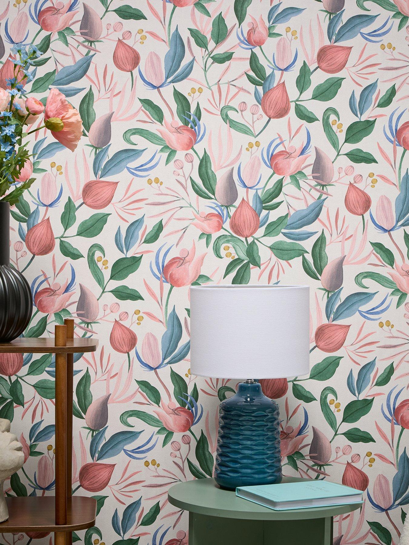 cosmoliving-by-cosmopolitan-still-bloom-pink-non-woven-wallpaper