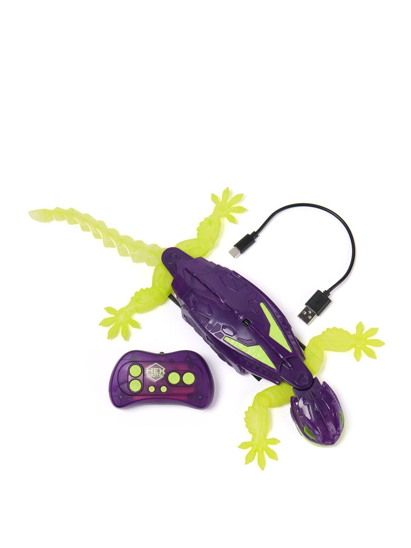 Hex Bots Glow In The Dark Wall Crawler Gecko Remote Control Toy