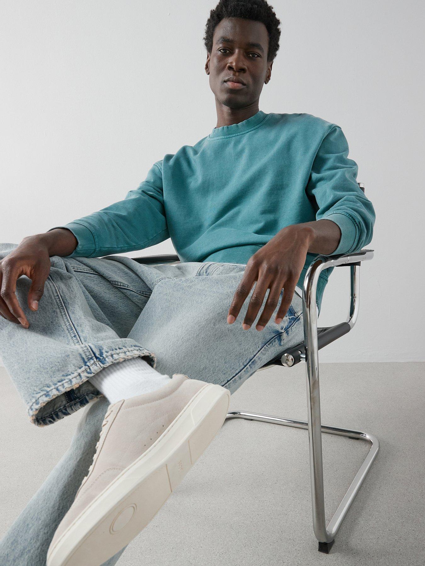 the-very-collection-pure-cotton-washed-crew-neck-sweat-bluefront
