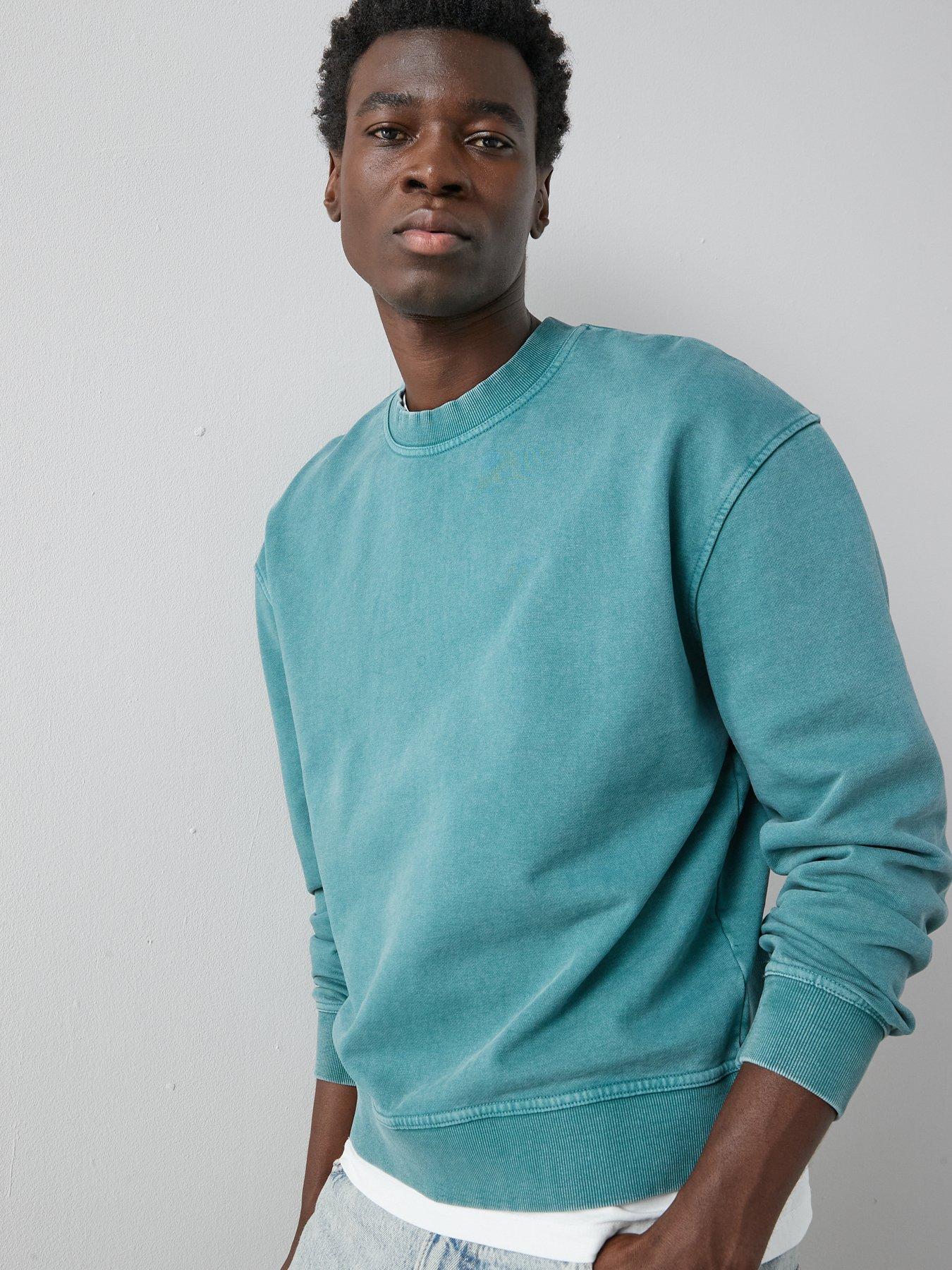 the-very-collection-pure-cotton-washed-crew-neck-sweat-blueoutfit