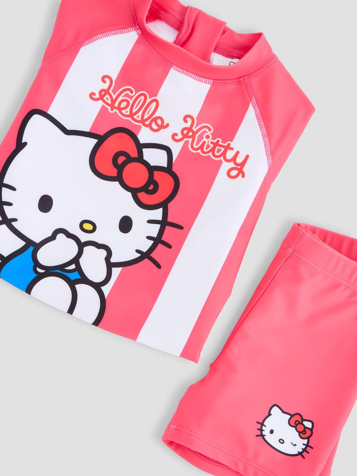 The Very Collection Hello Kitty Stripe Rash Vest Set - Pink | Very Ireland