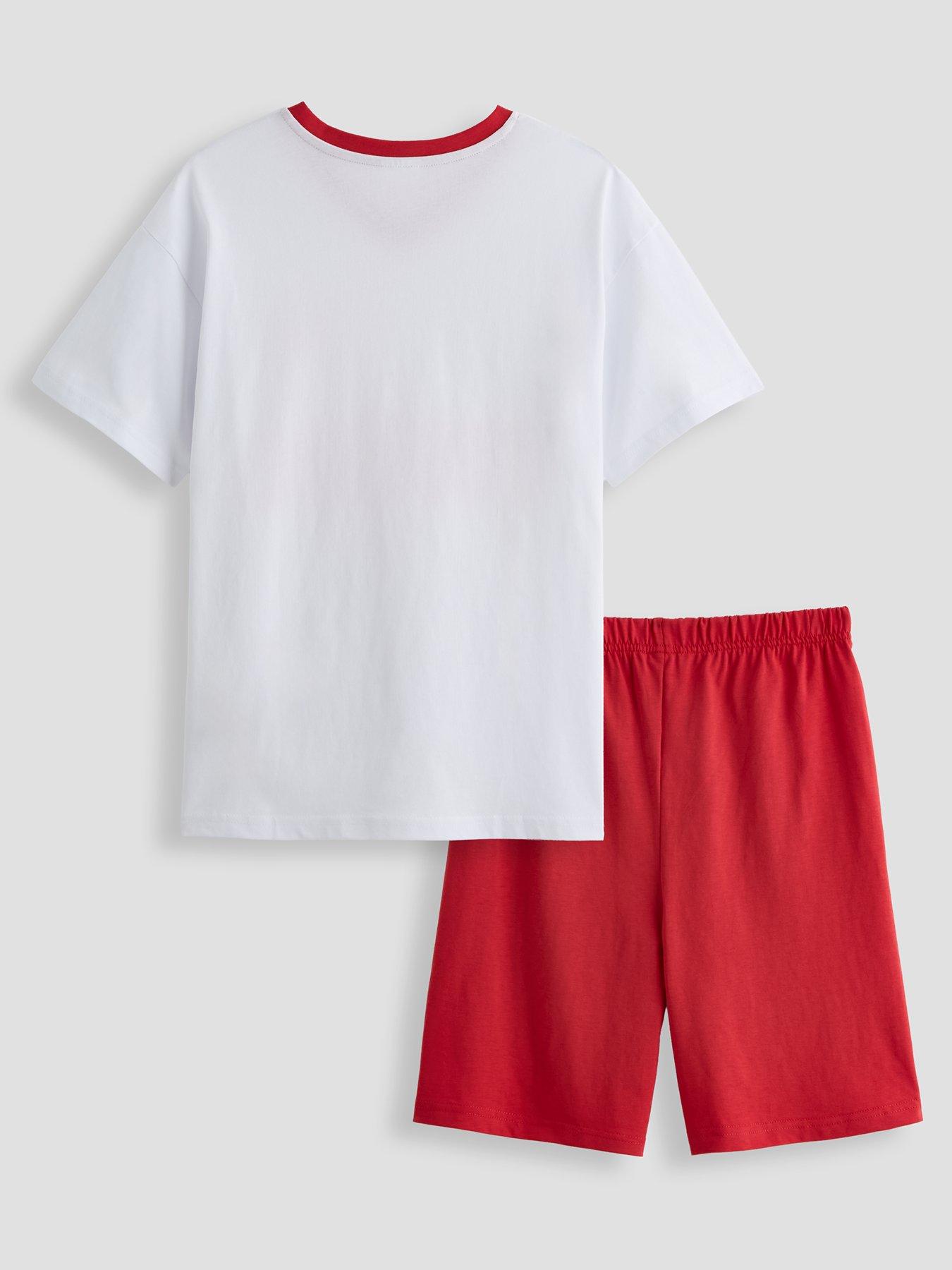 Image 2 of 6 of The Very Collection Arsenal V Neck Shortie Pyjama - Red