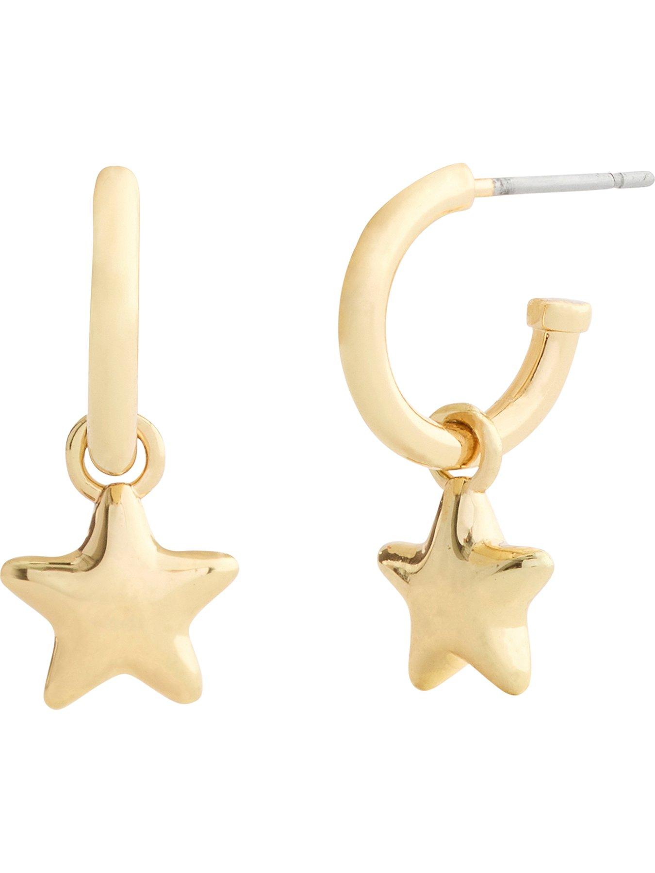 coach-earring-star-huggie-goldback