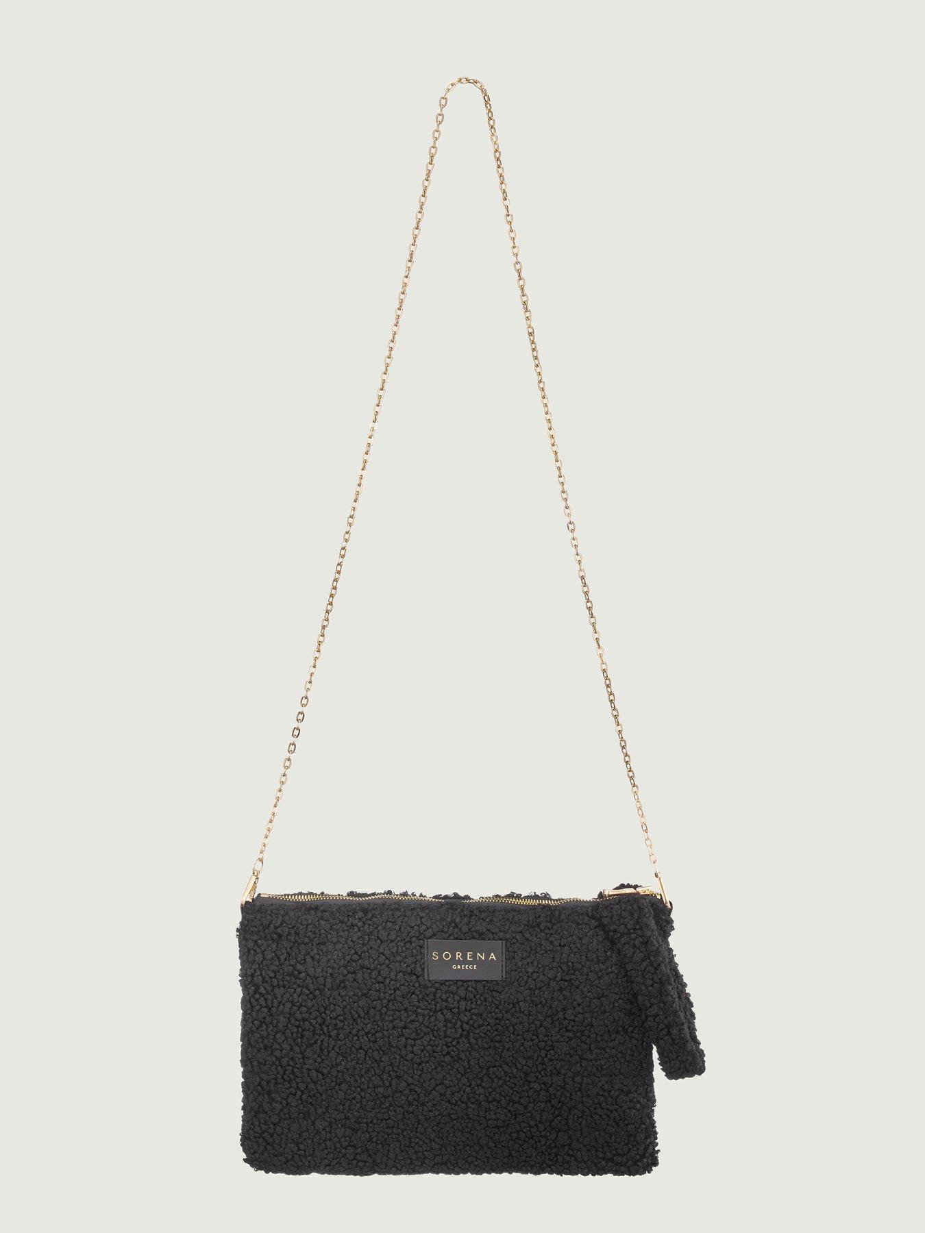 sorena-teddy-clutch-black-brownoutfit