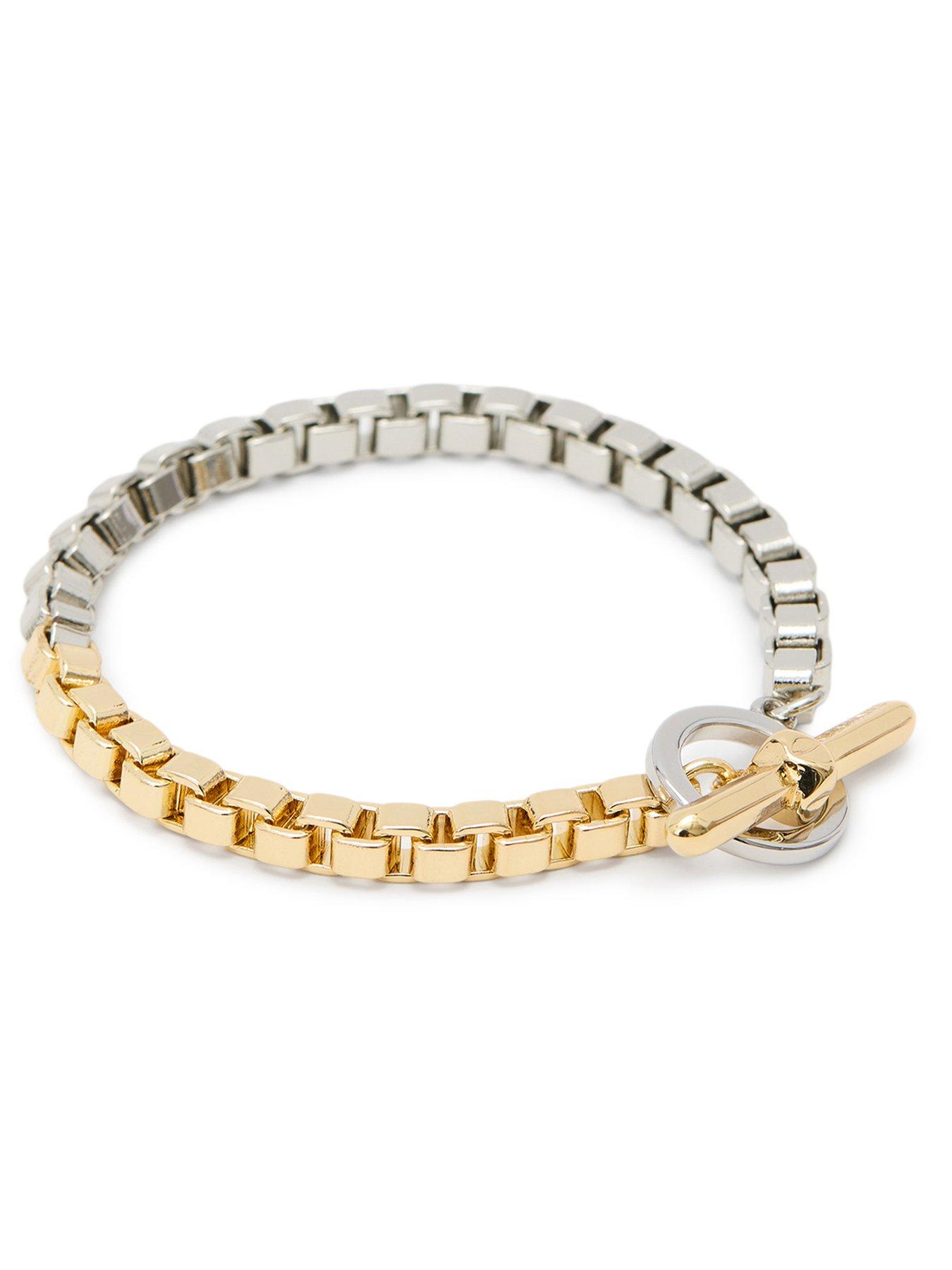 Image 1 of 4 of AllSaints Zoe Box Chain Bracelet