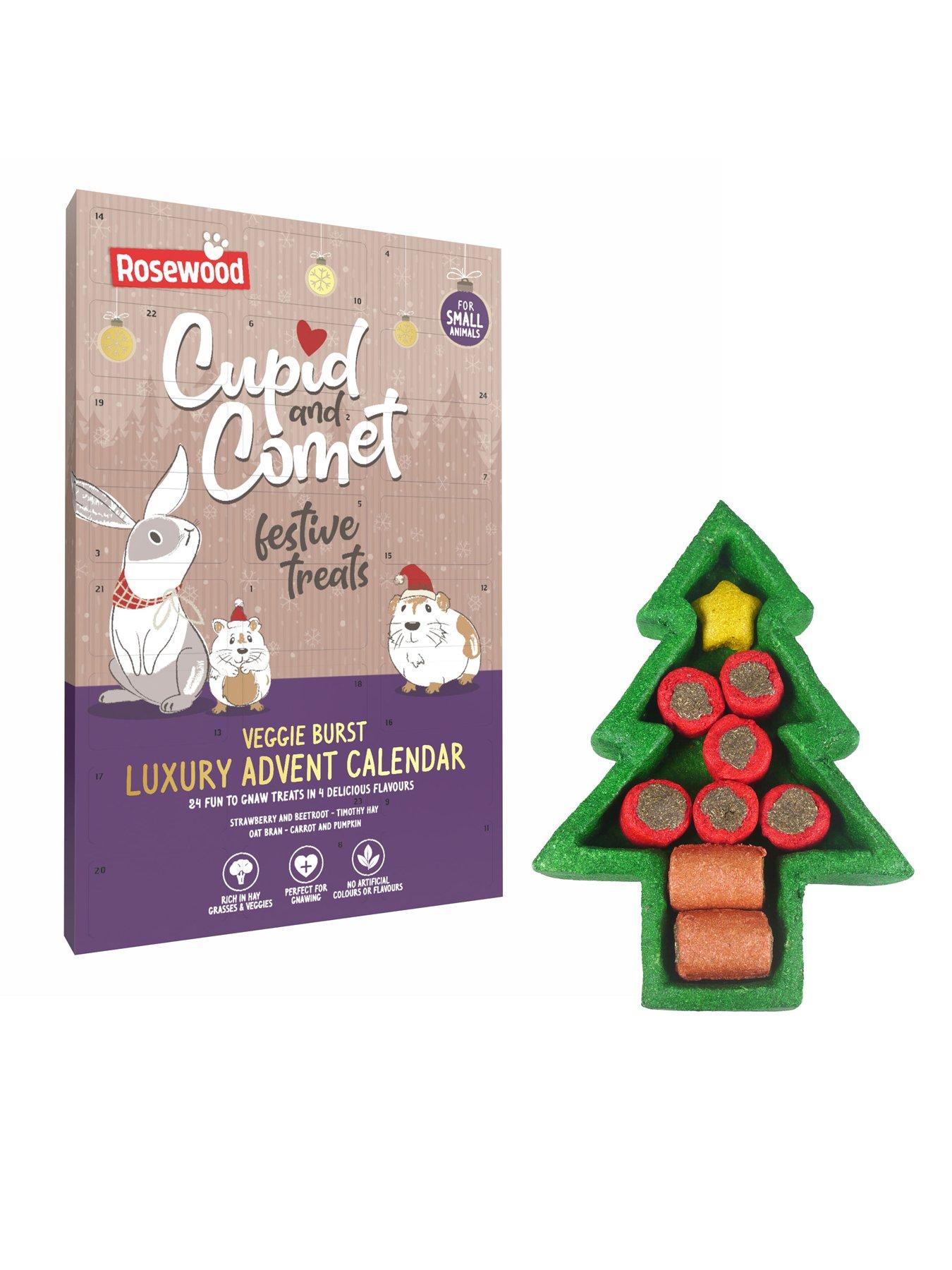Rosewood Christmas Small Animal Veggie Burst Luxury Advent Calendar  &  Forage Toy Bundle
