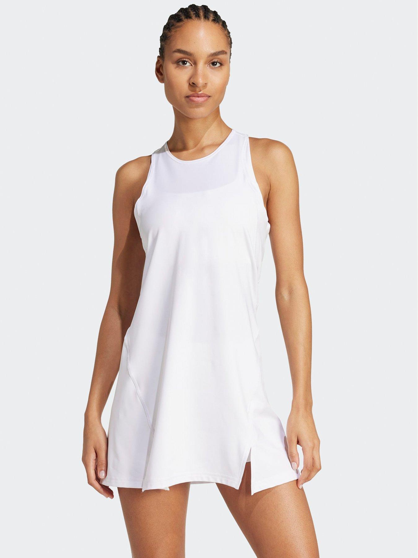 adidas Womens Tennis Club Dress - White