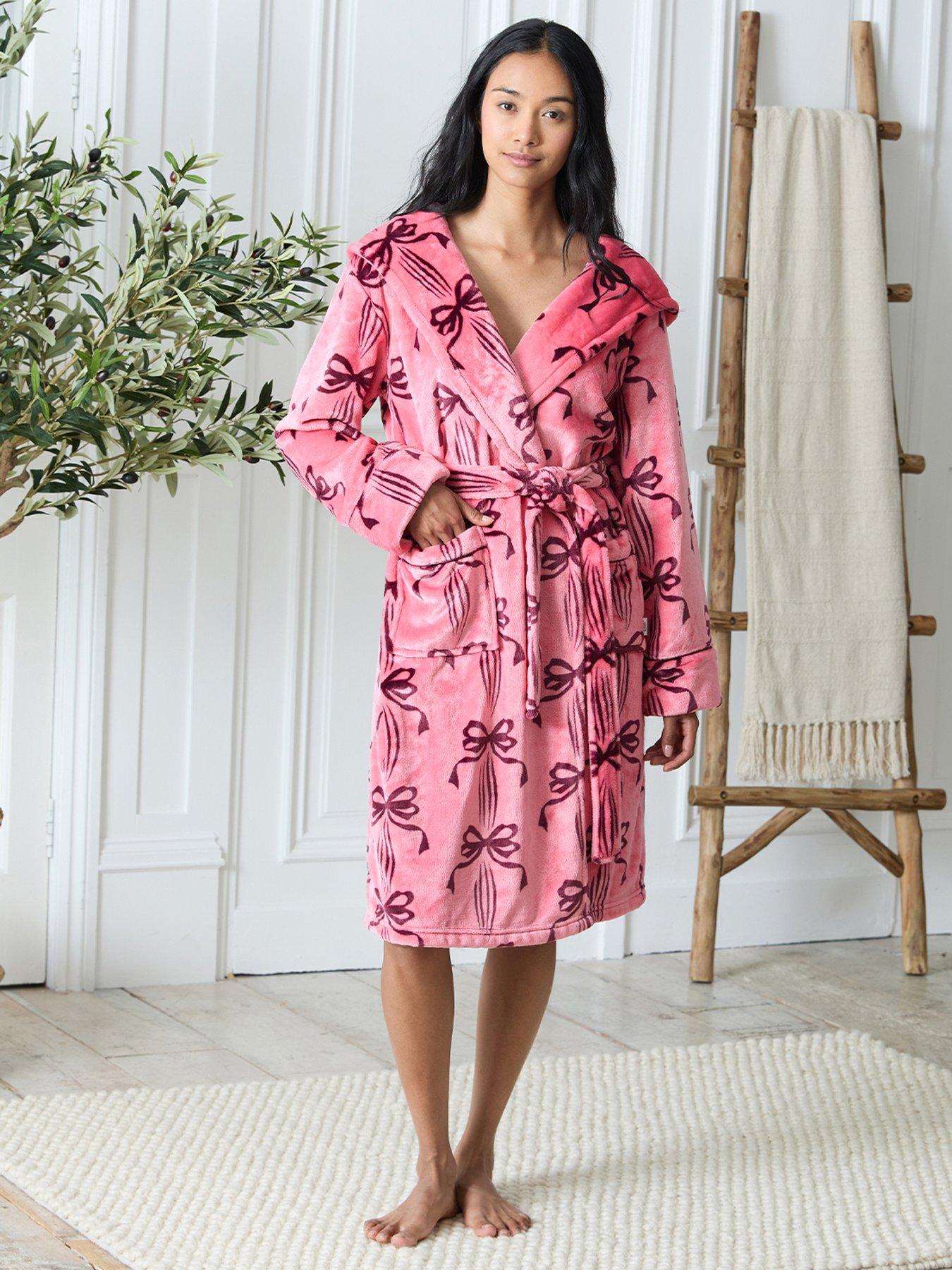 CHELSEA PEERS Classic Dressing Gown - Pink