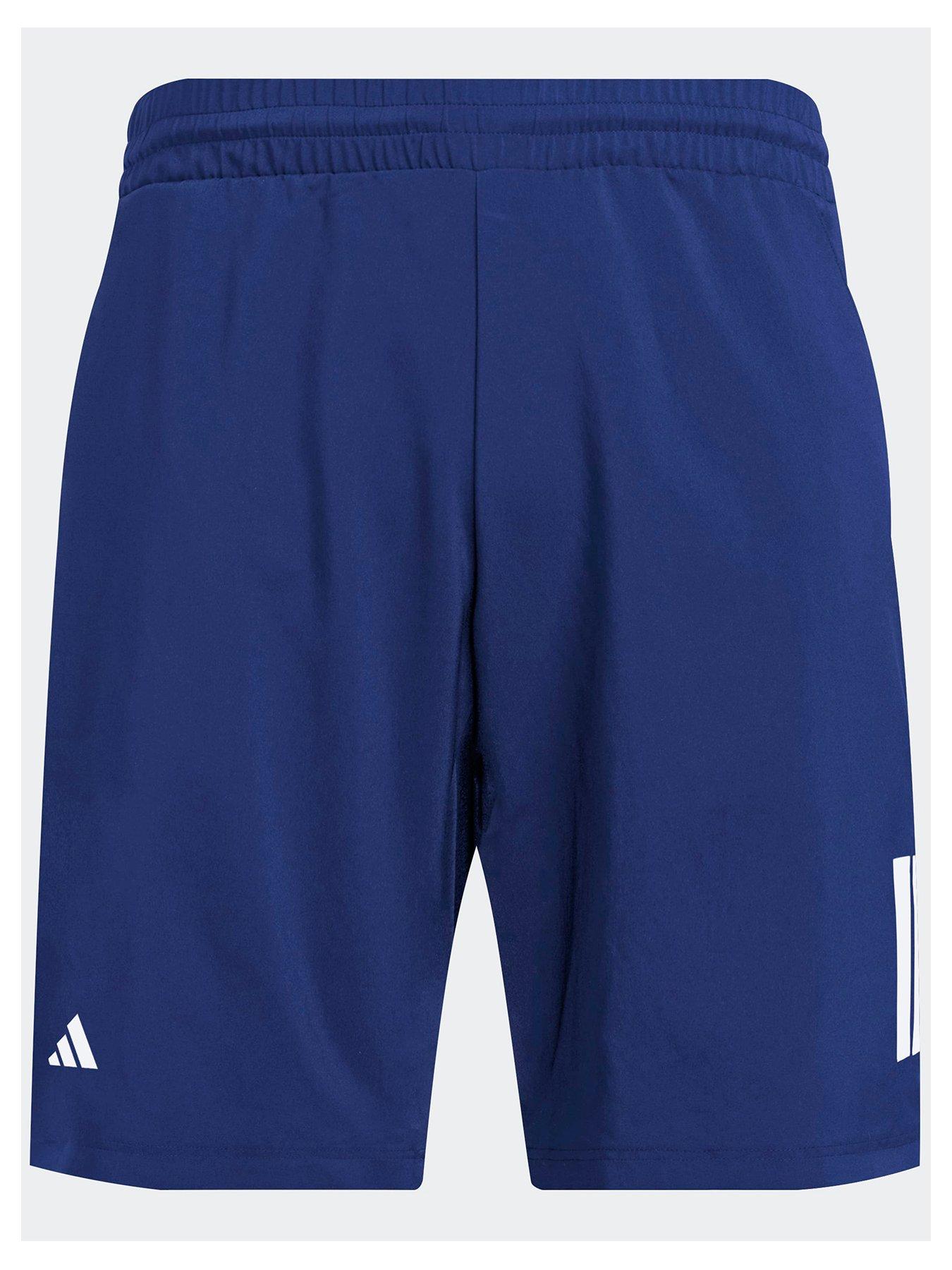 adidas Boys Tennis Club 3 Stripe Short - Blue