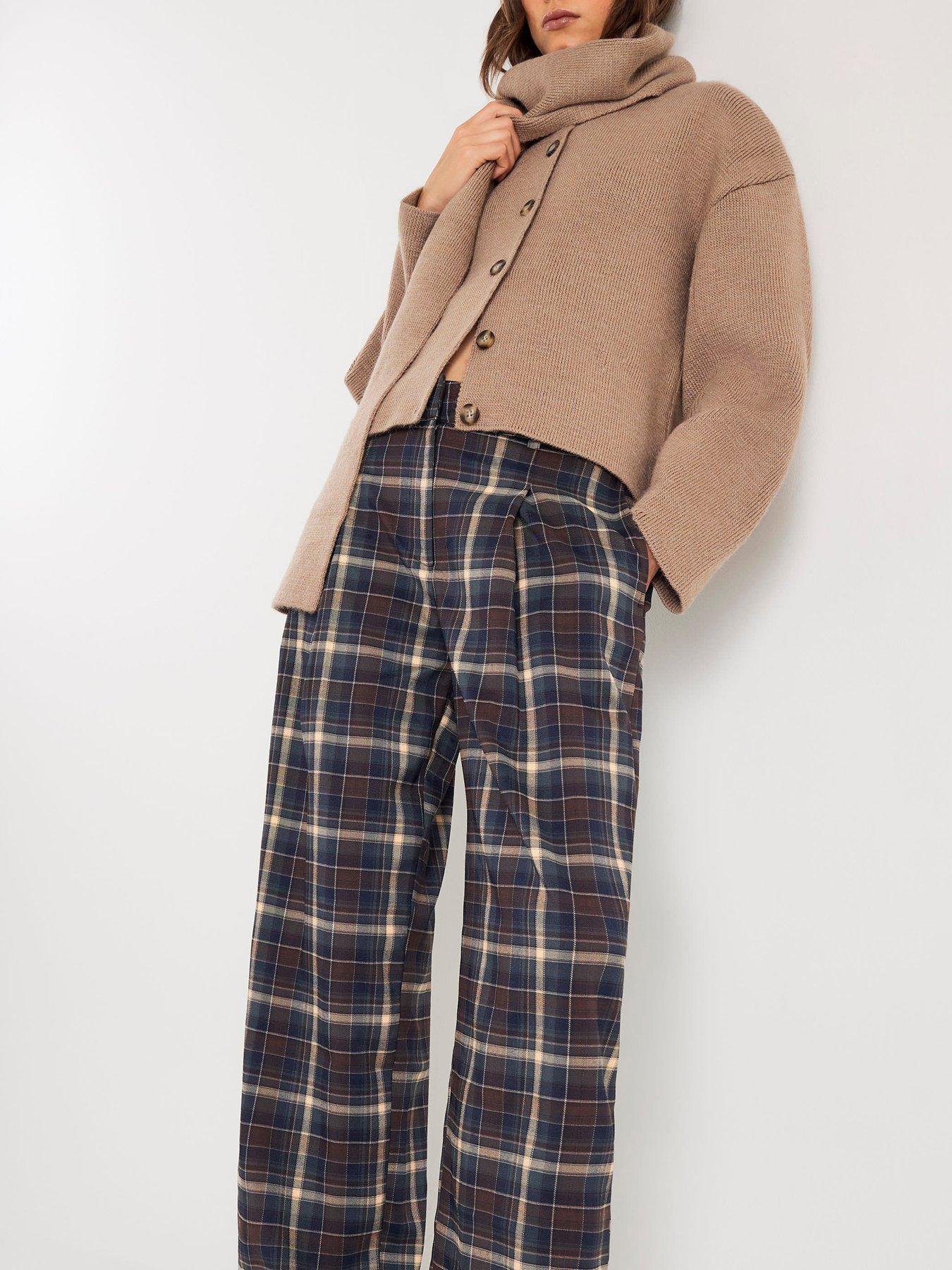 river-island-tartan-wide-leg-trousers-brownback
