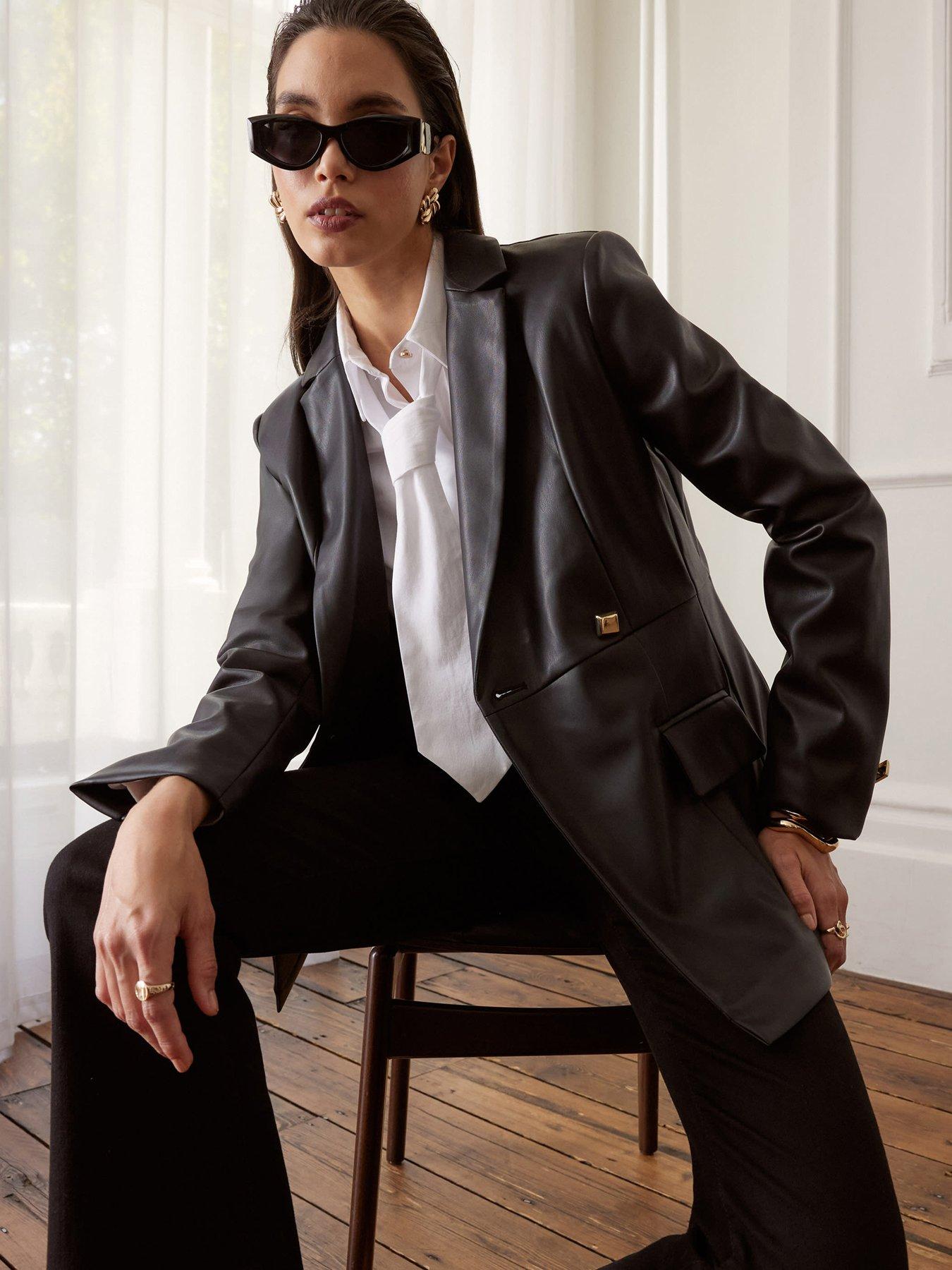 river-island-pu-fitted-blazer-blackback