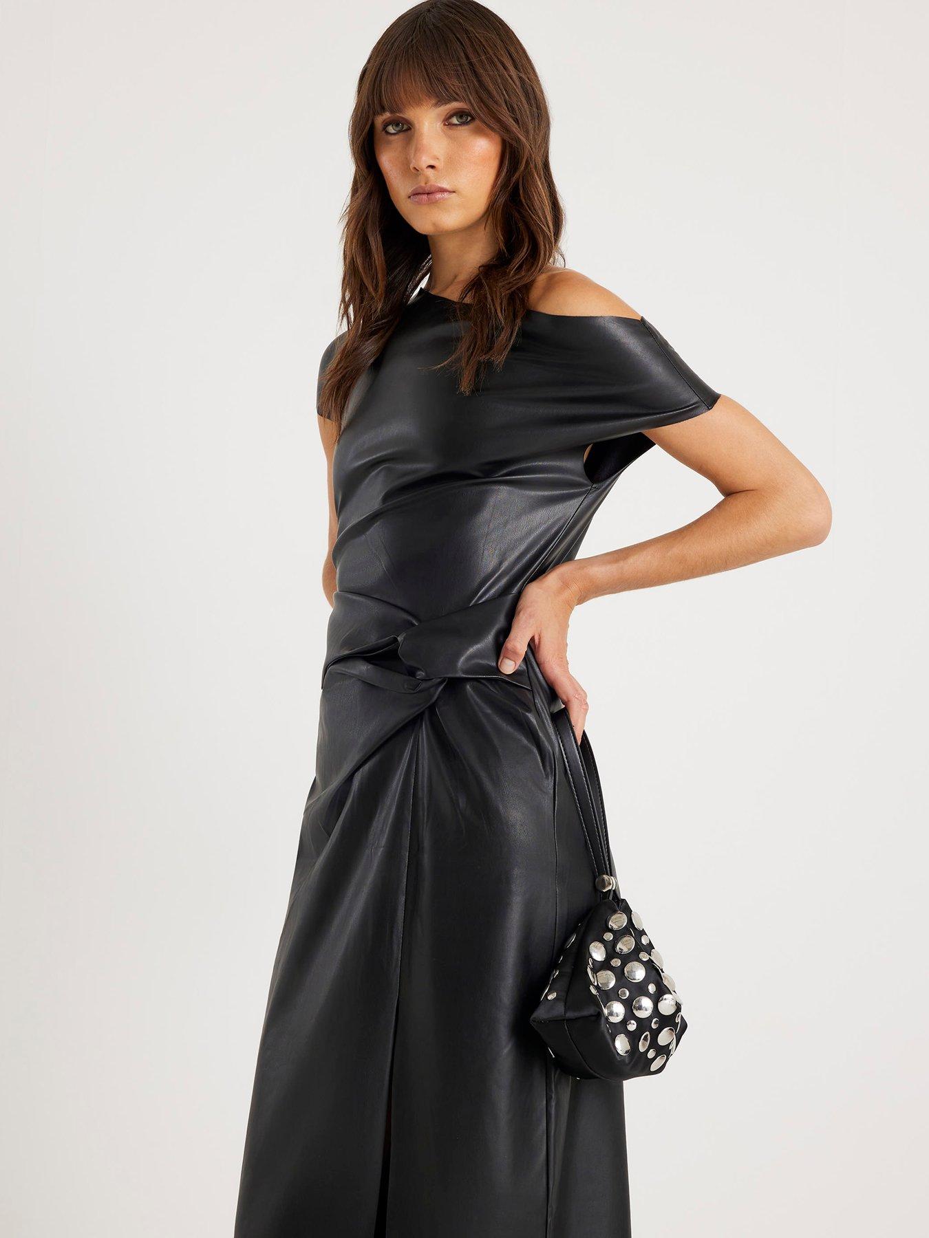 river-island-draped-knot-midi-dress-blackback