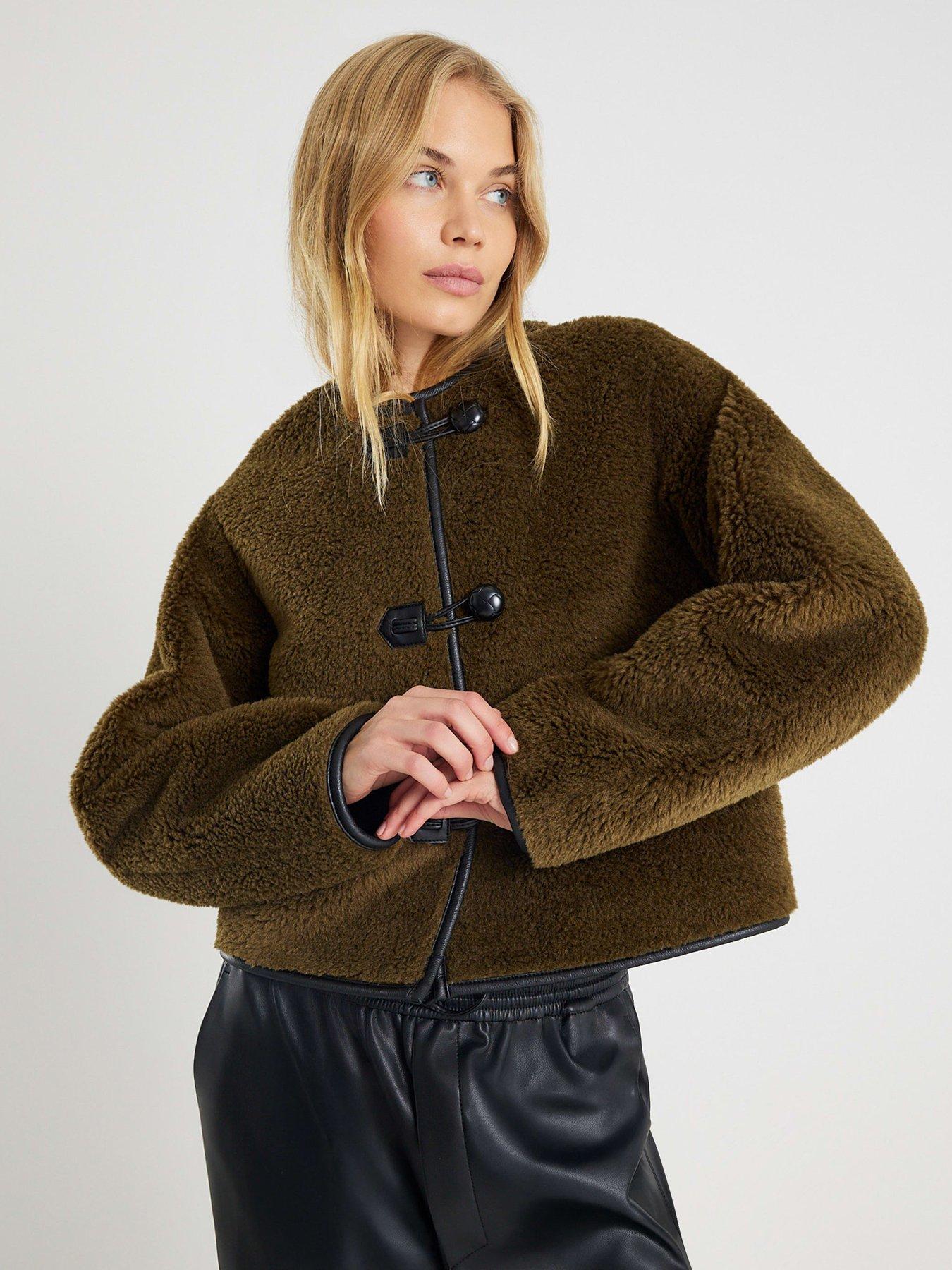 river-island-borg-button-through-duffle-khakifront