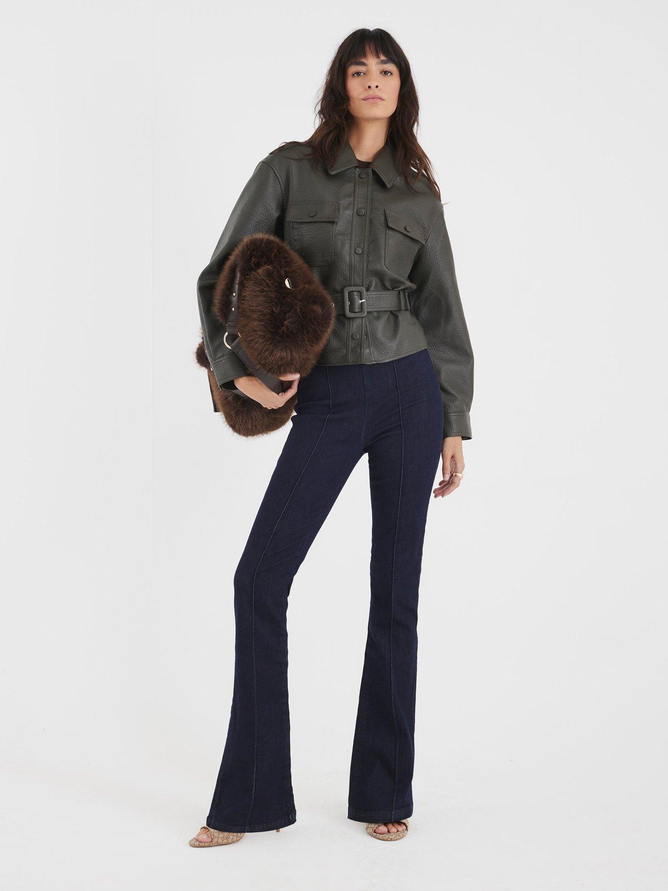 river-island-belted-long-sleeve-pu-shirt-khakiback