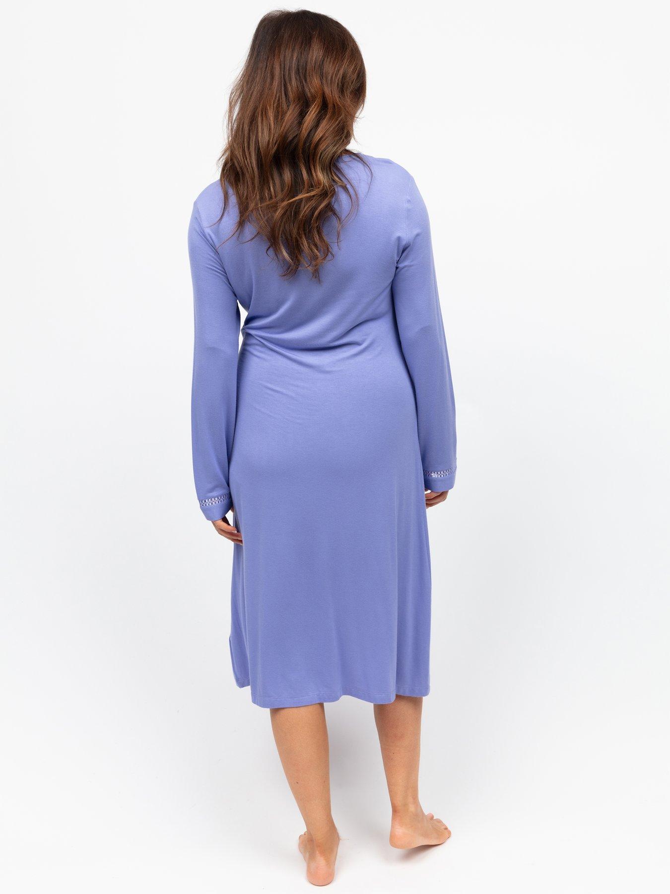 nora-rose-angelina-lilac-jersey-long-sleeve-short-nightdress-purplestillFront