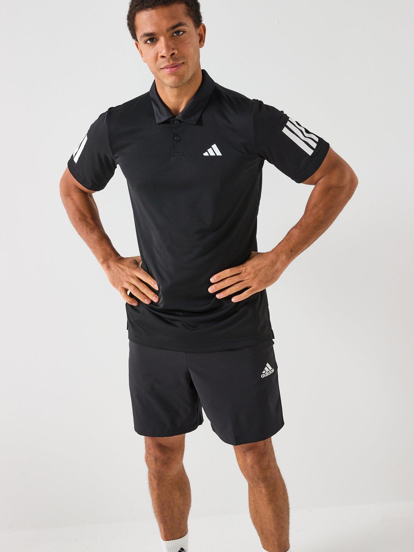 adidas-mens-tennis-club-3-stripe-polo-blackdetail