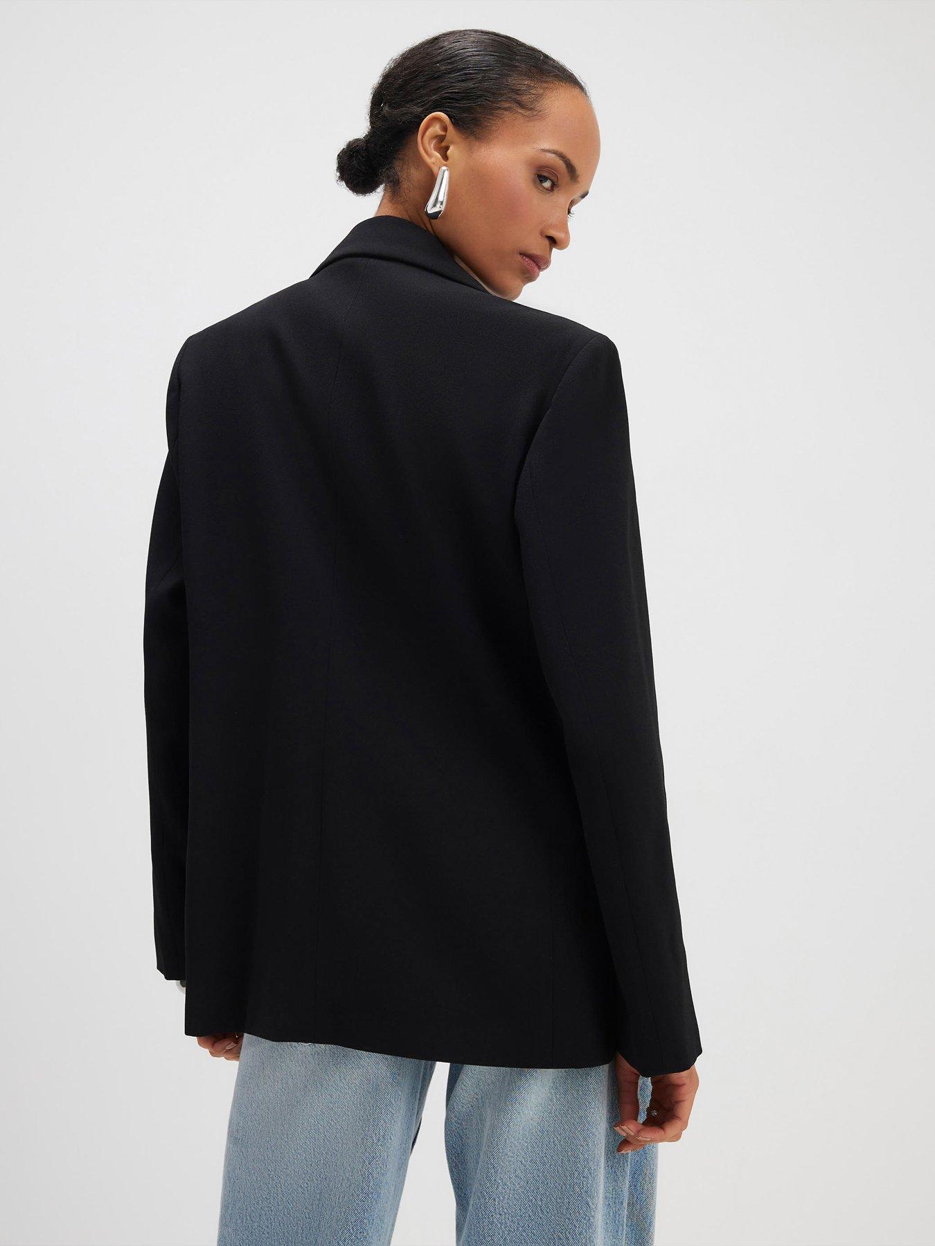 river-island-long-sleeve-crepe-ruched-sleeve-blazer-blackstillFront