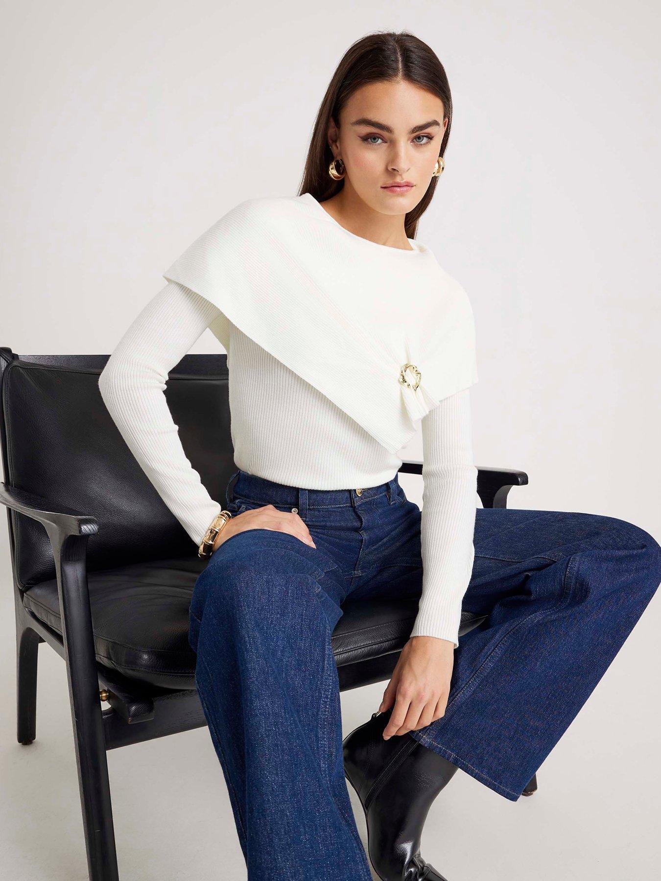 river-island-knitted-cape-jumper-cream