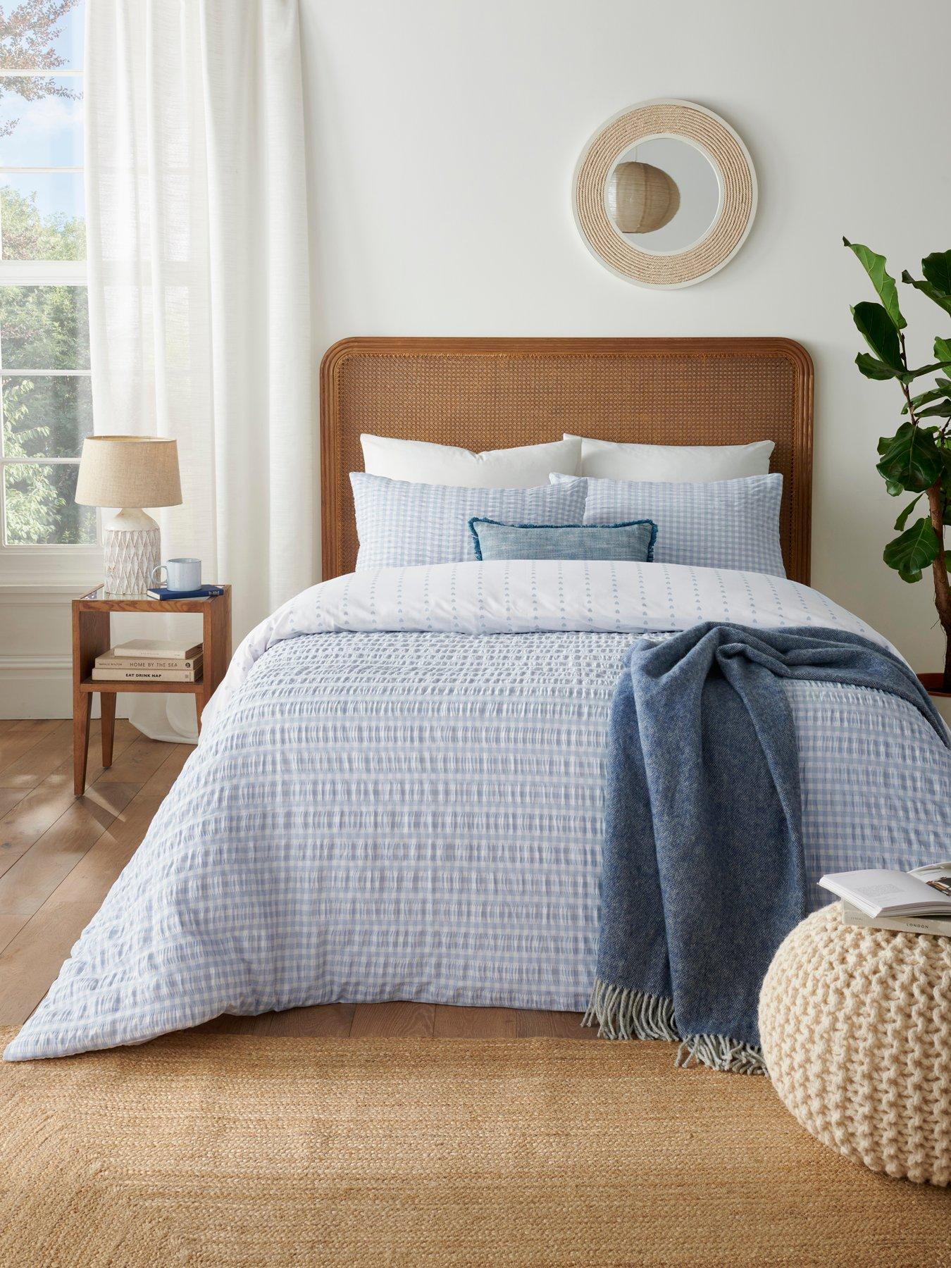 Copenhagen Home Gingham Blue Duvet Cover Set