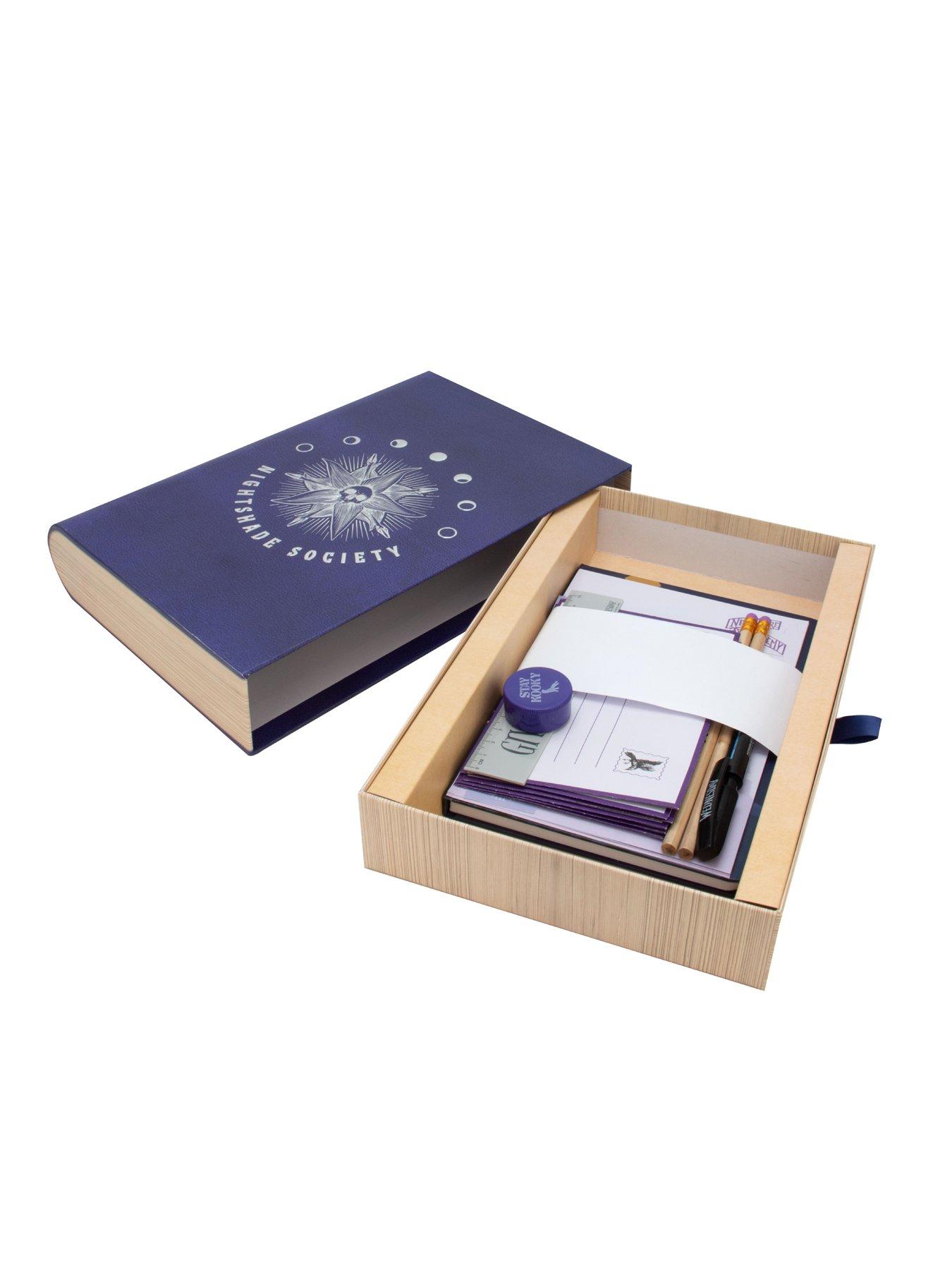 Image 3 of 4 of Wednesday Nightshade Keepsake Book Box and&nbsp;Letter Writing Stationary Set
