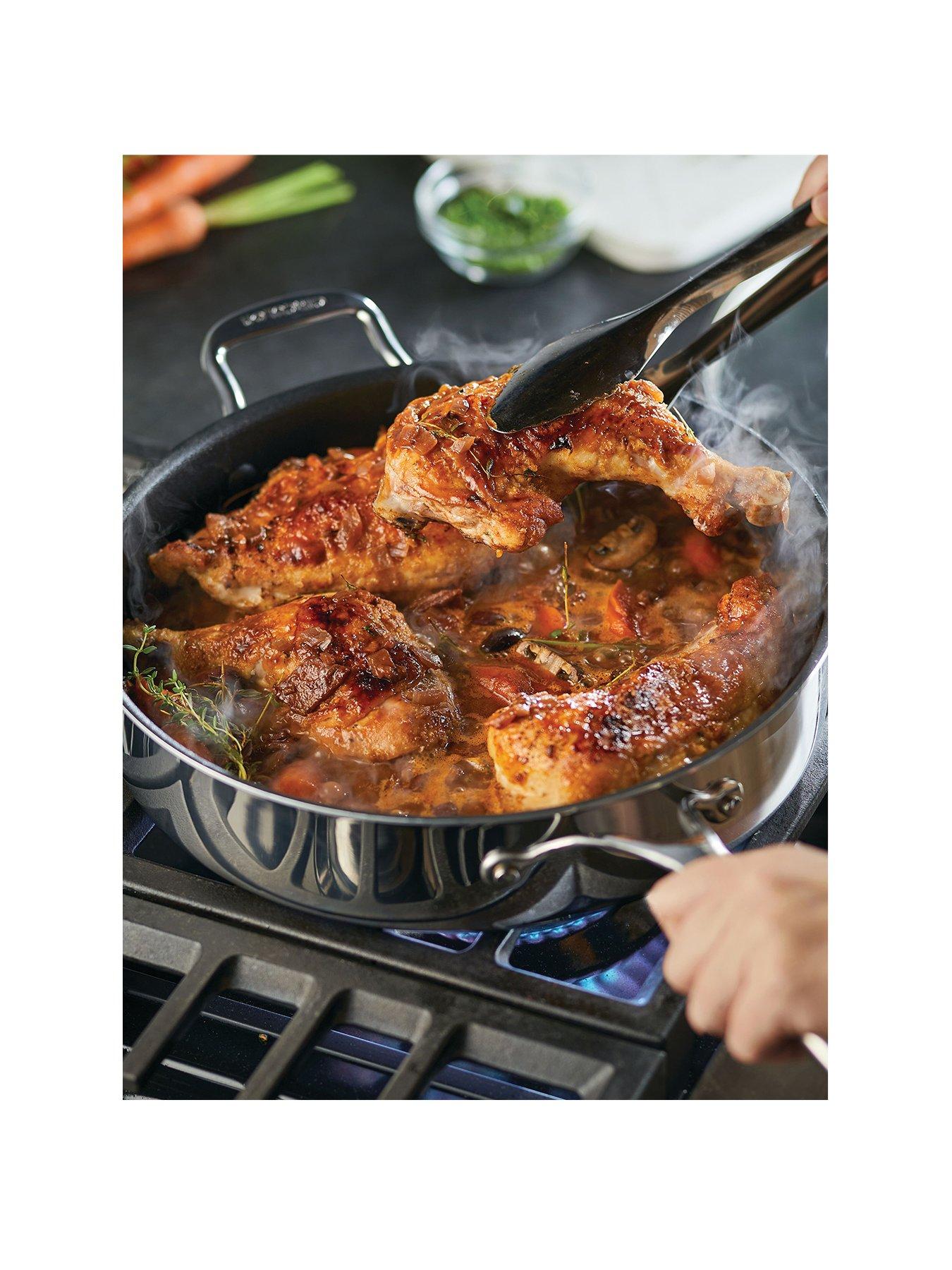 circulon-circulon-clad-series-covered-30cm-saute-with-helper-handlestillFront