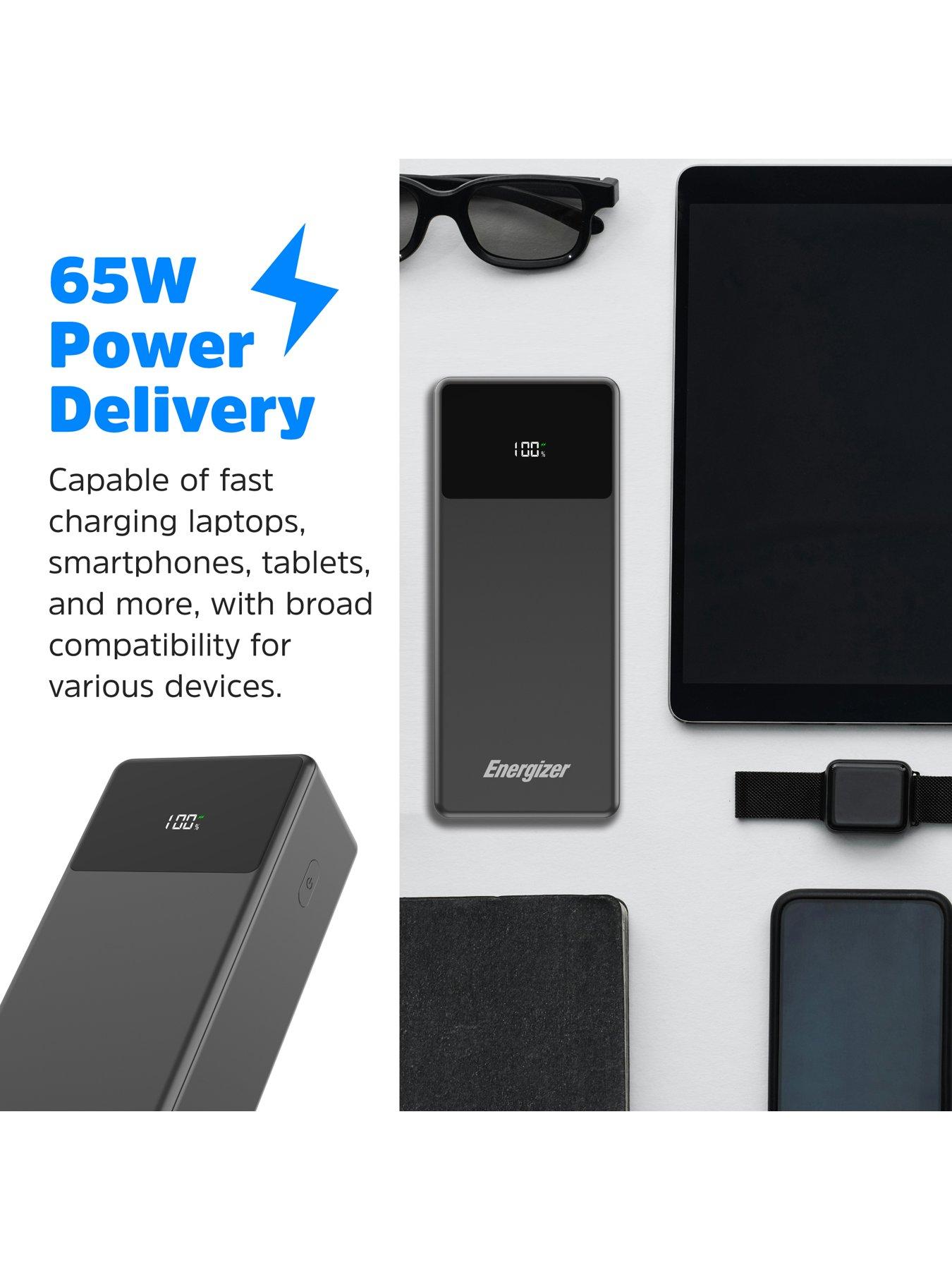 Image 7 of 7 of Energizer Energizer 27mAh USB-C PD 65W Notebook Power Bank black
