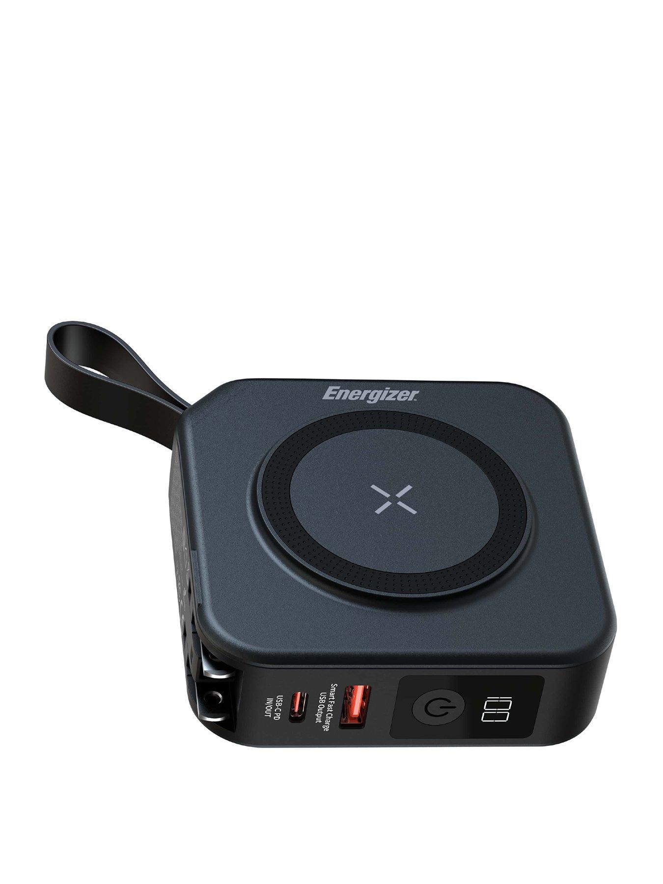 Energizer Energizer 10mAh Magnetic QI Wireless Power Bank + AC Black