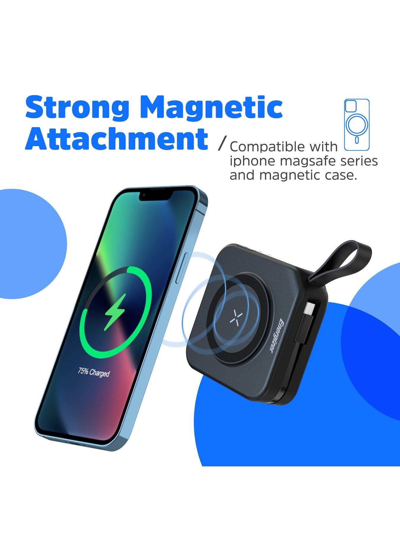 Image 6 of 7 of Energizer Energizer 10mAh Magnetic QI Wireless Power Bank + AC Black