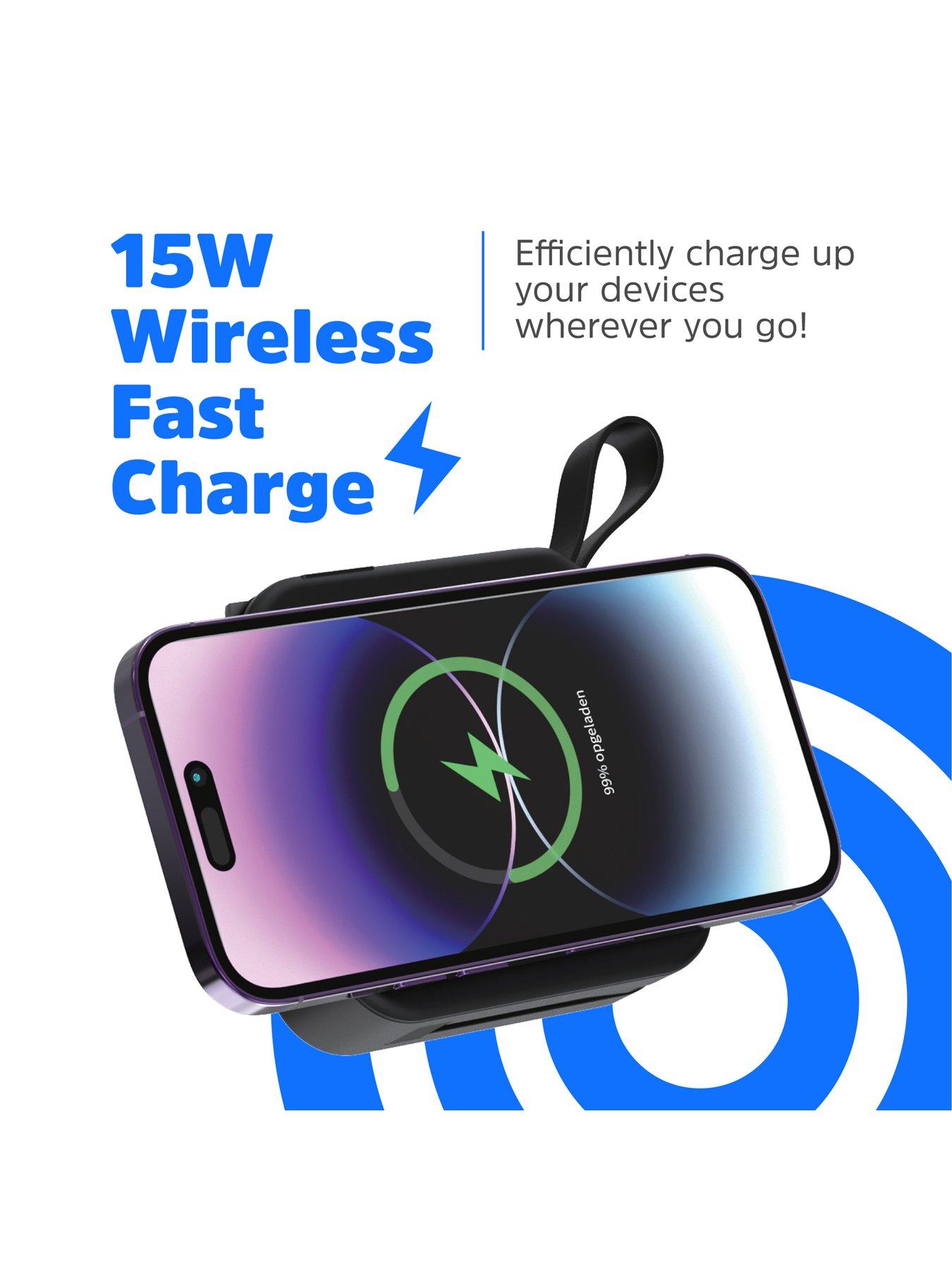 Image 7 of 7 of Energizer Energizer 10mAh Magnetic QI Wireless Power Bank + AC Black