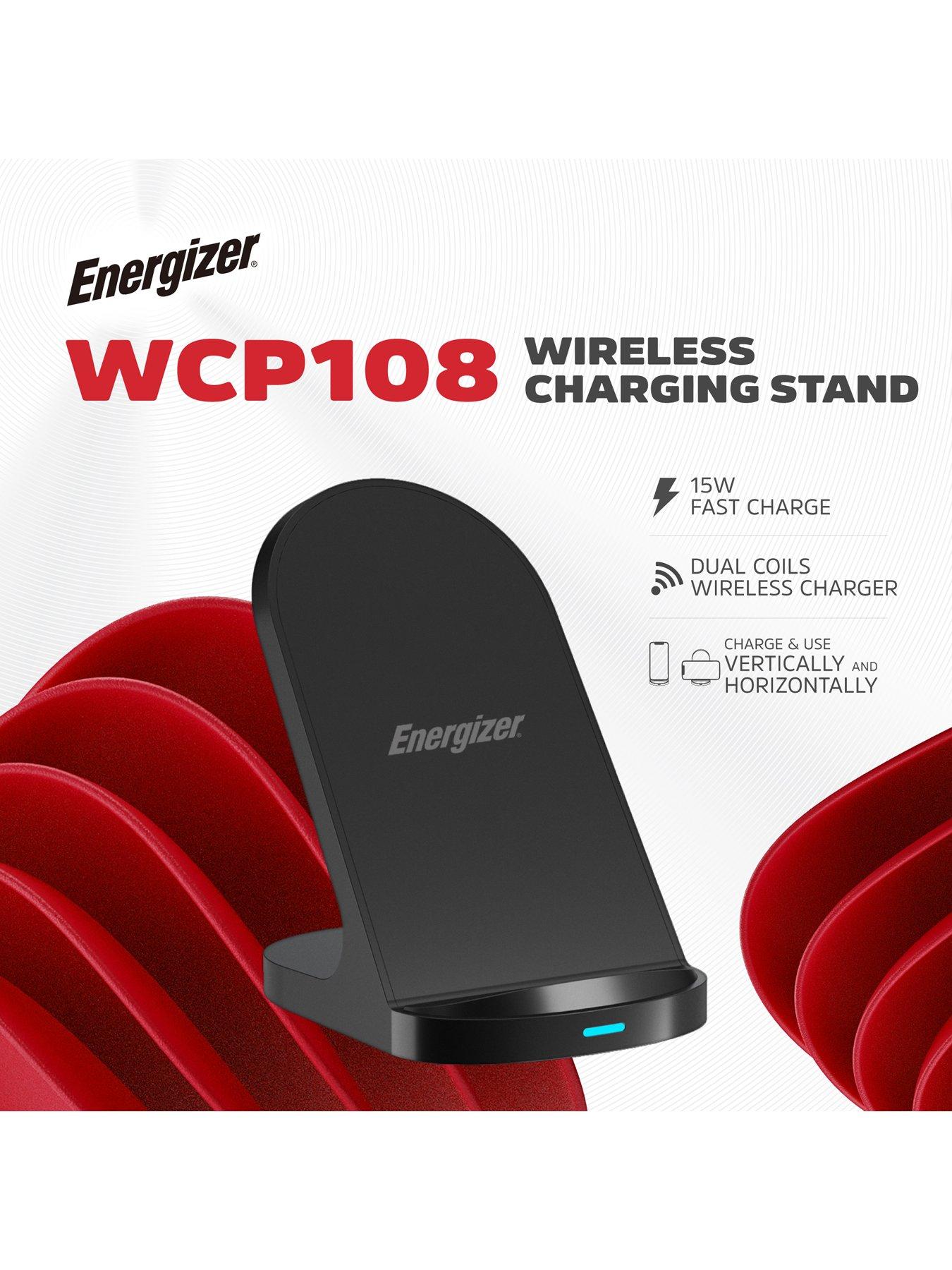 Image 2 of 7 of Energizer Energizer WCP108 15W QI Wireless Stand Black
