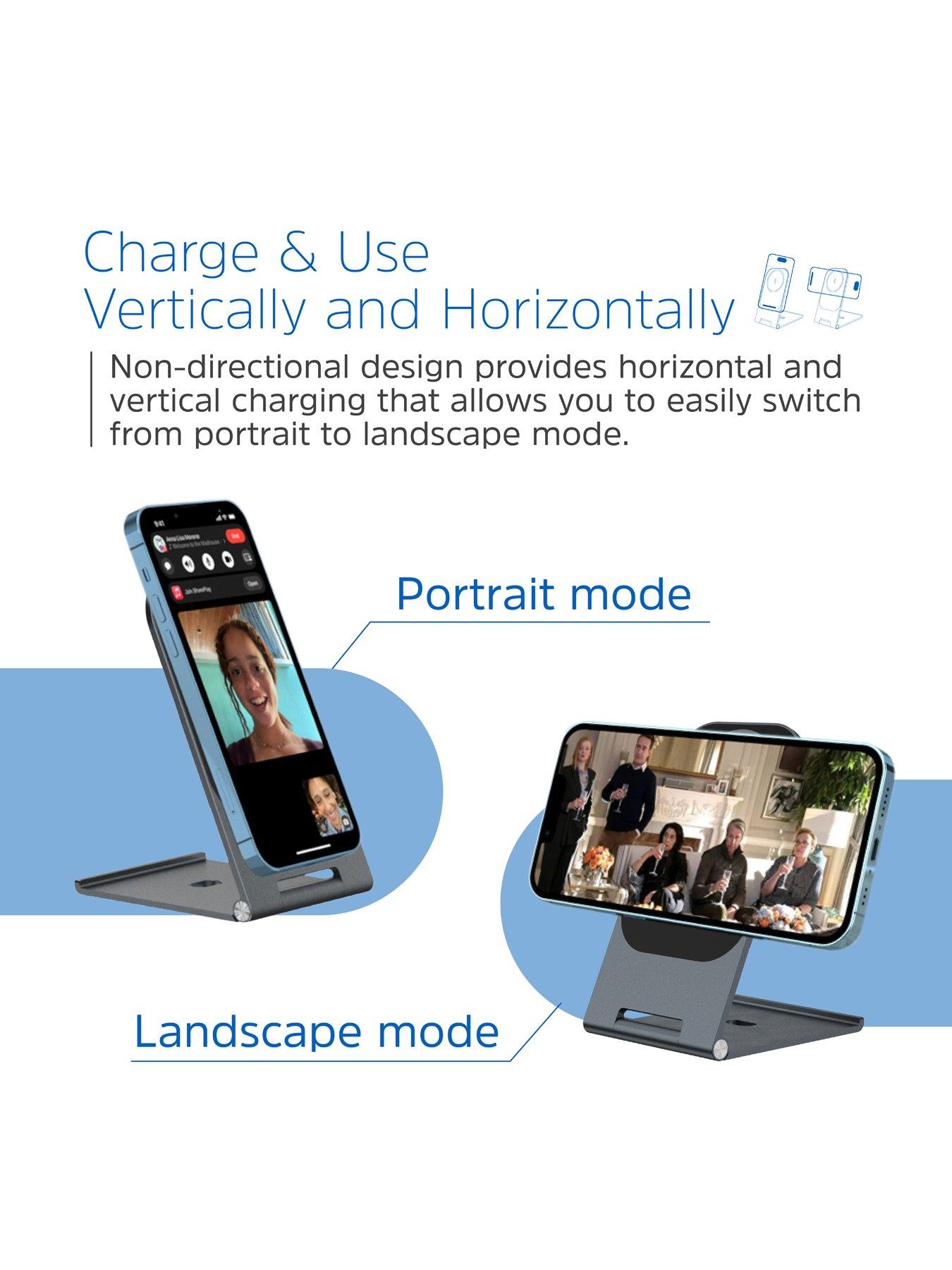 Image 5 of 7 of Energizer Energizer 15W QI Wireless Stand Aluminium Black