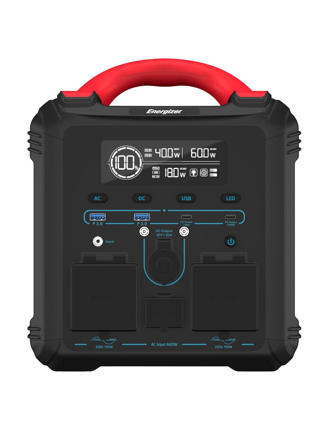 Image 1 of 7 of Energizer Energizer 550Wh Power Station Black
